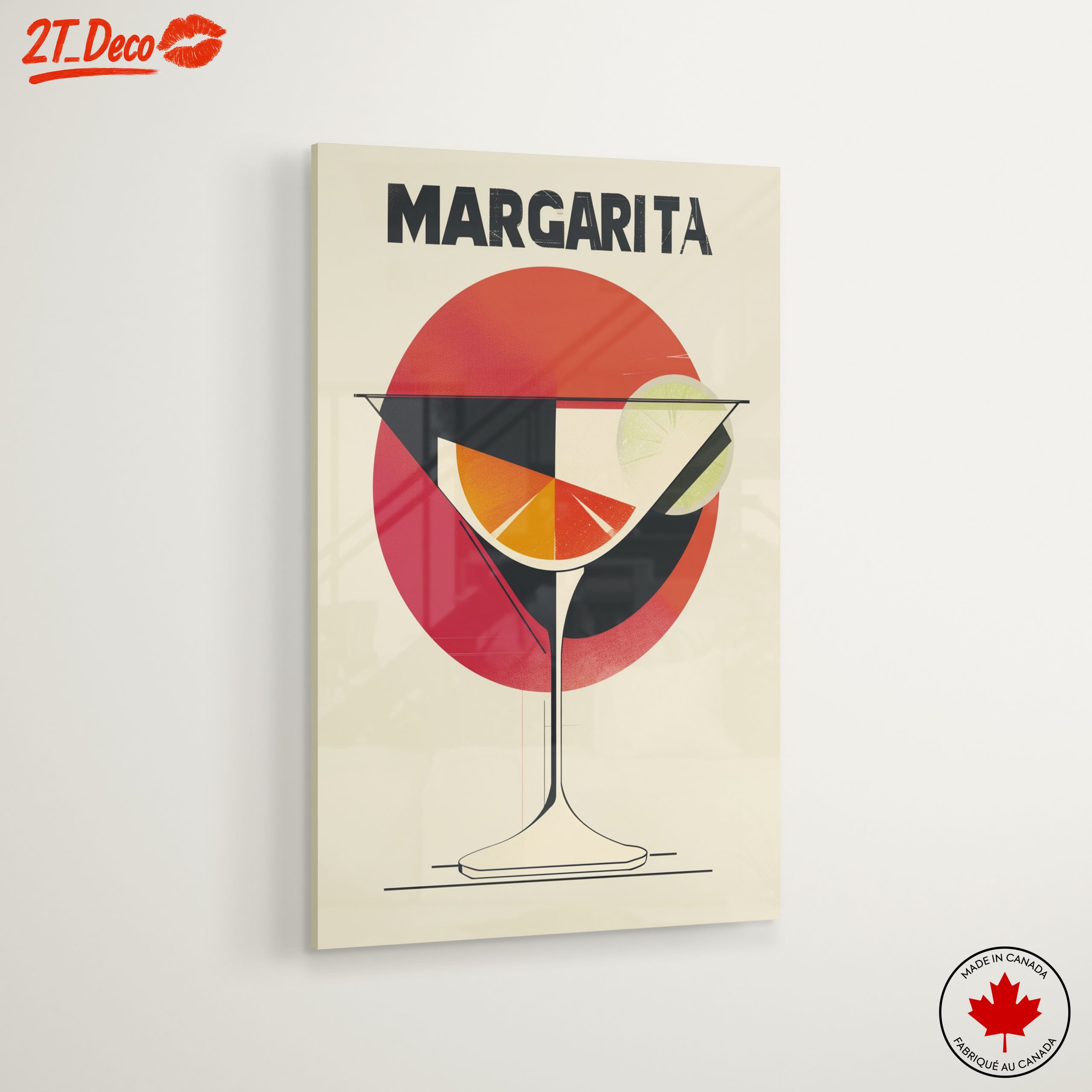 Stylized Margarita Cocktail Artwork - Image 6