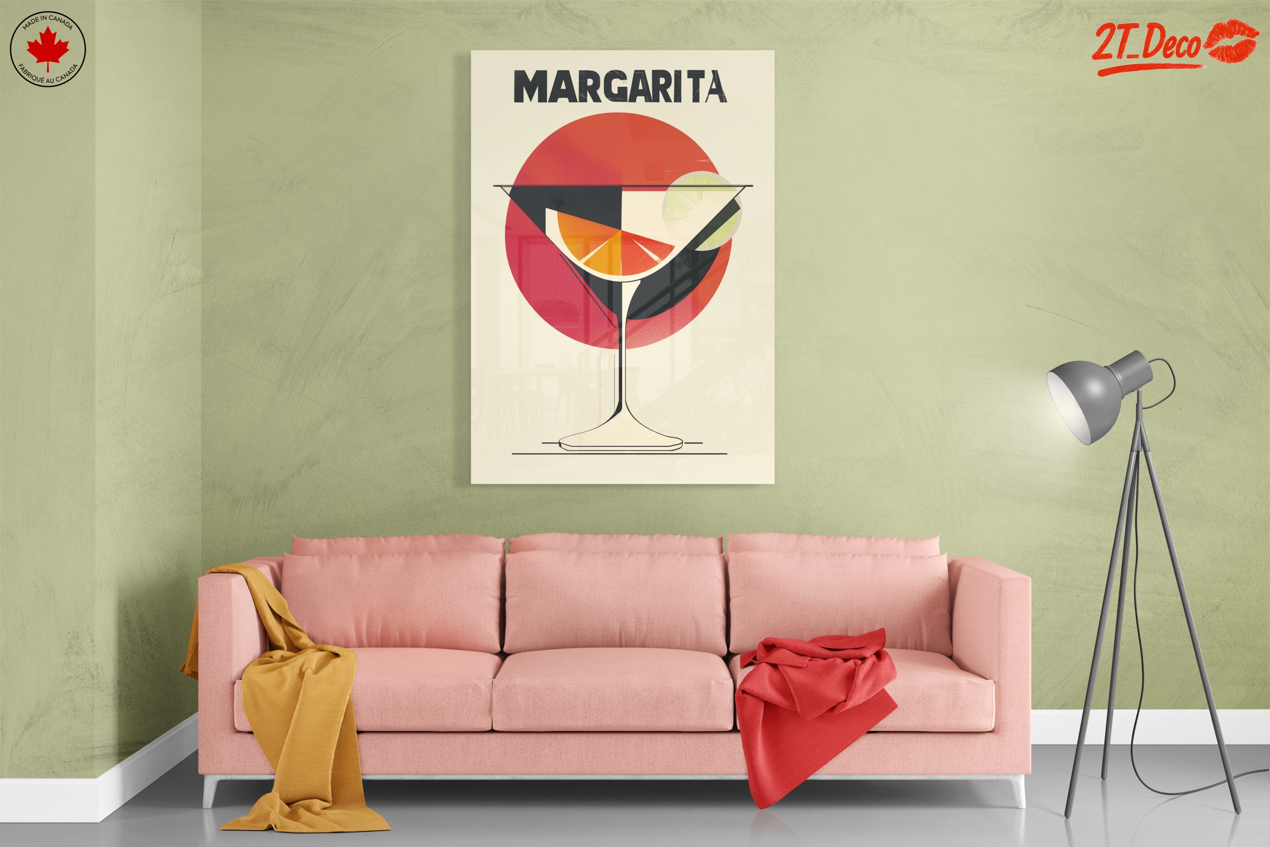 Stylized Margarita Cocktail Artwork - Image 7