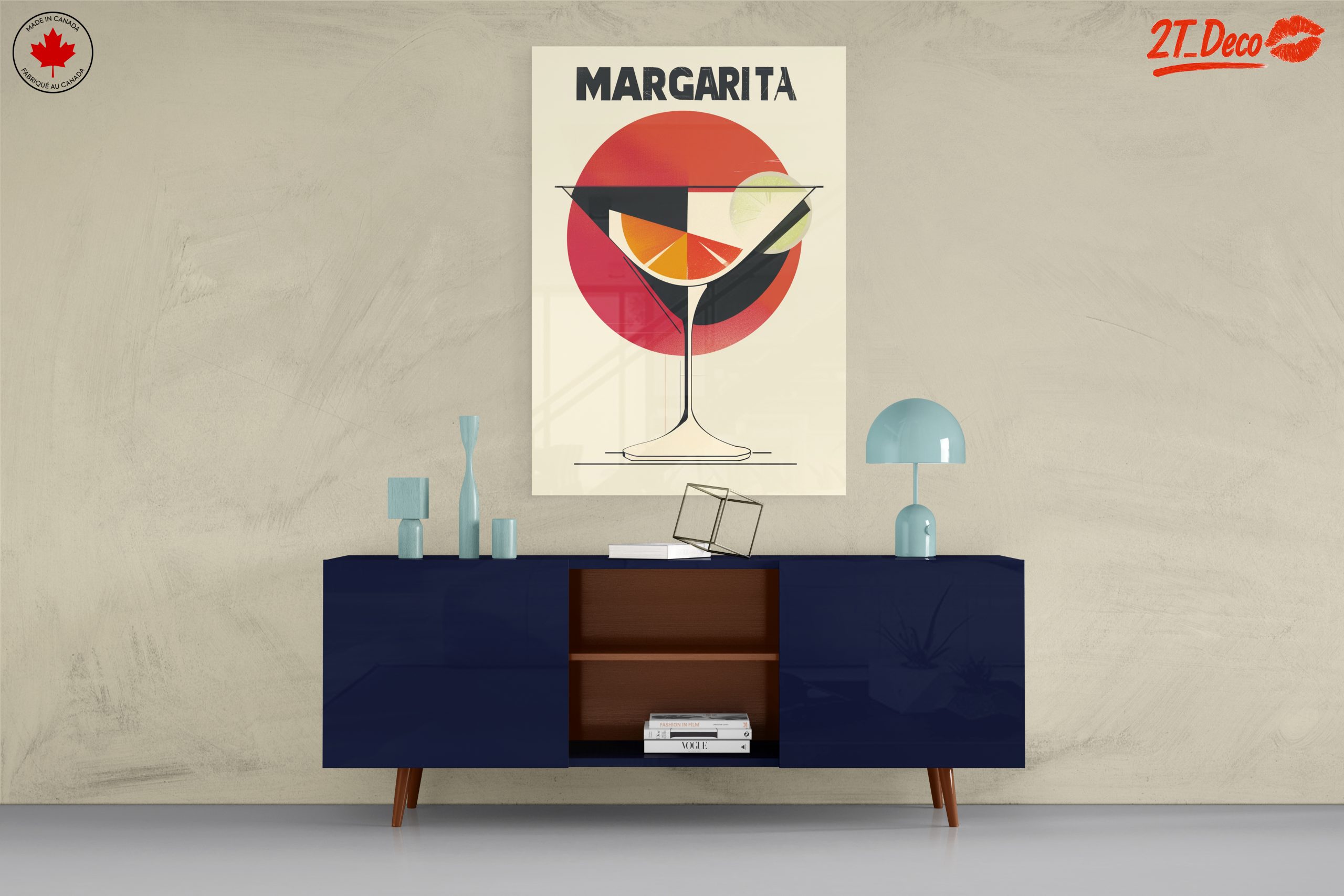 Stylized Margarita Cocktail Artwork - Image 8