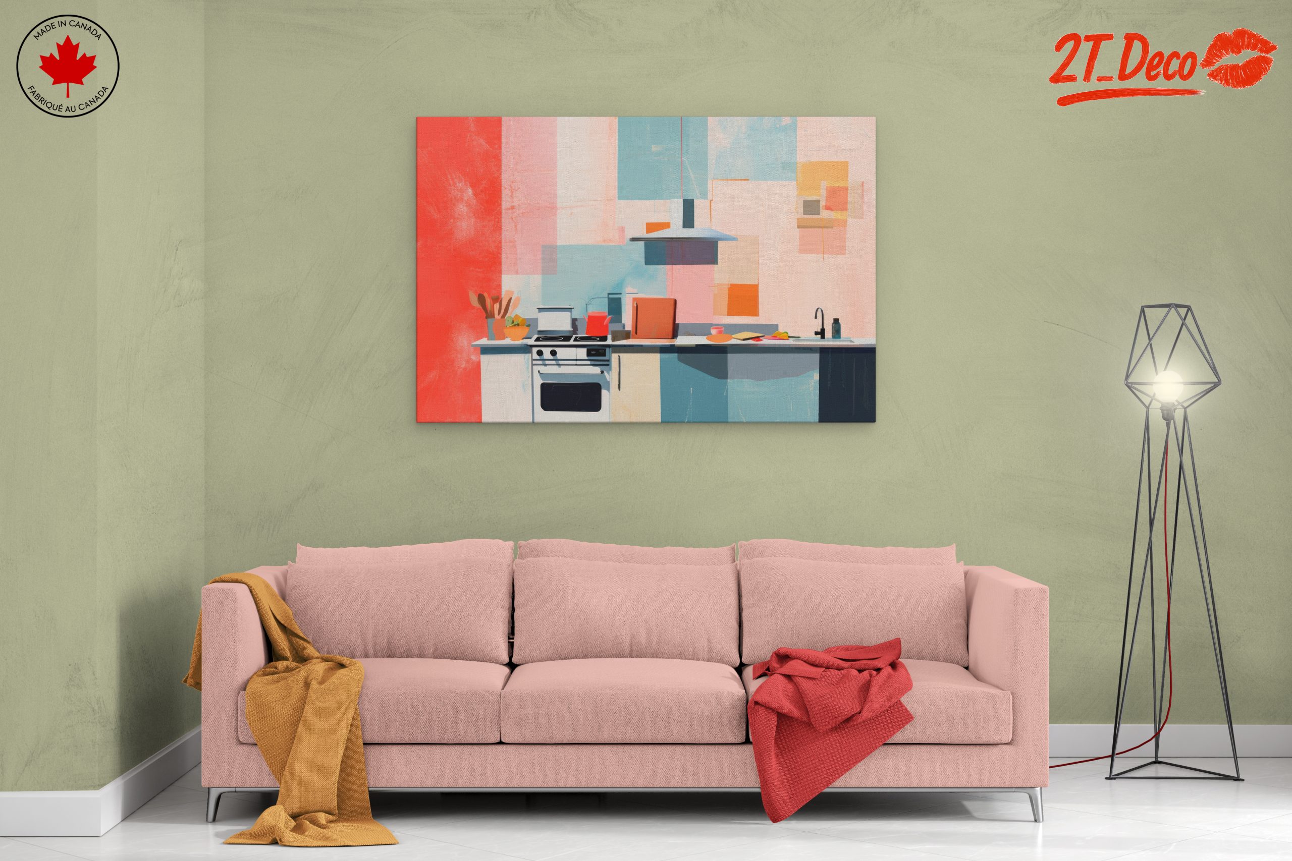 Stylish Modern Botanical Kitchen Art - Image 2