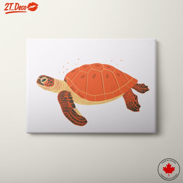 Stylized Sea Turtle Illustration
