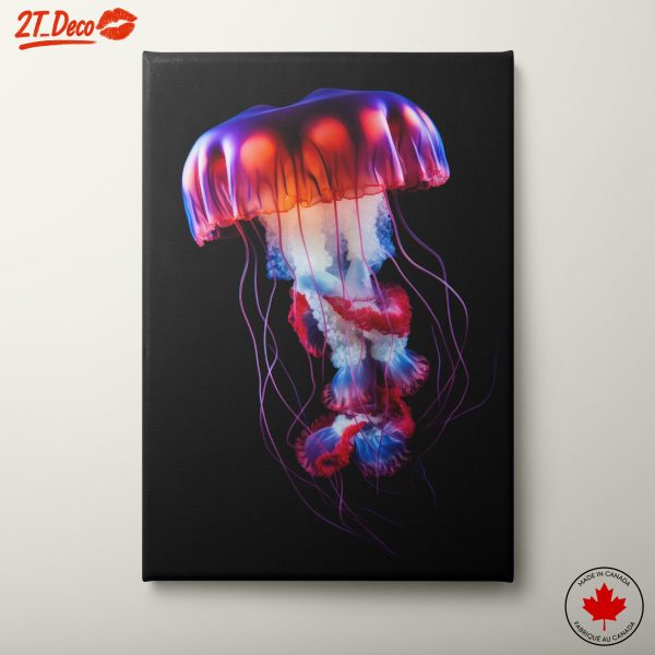Vibrant Colorful Jellyfish Art
