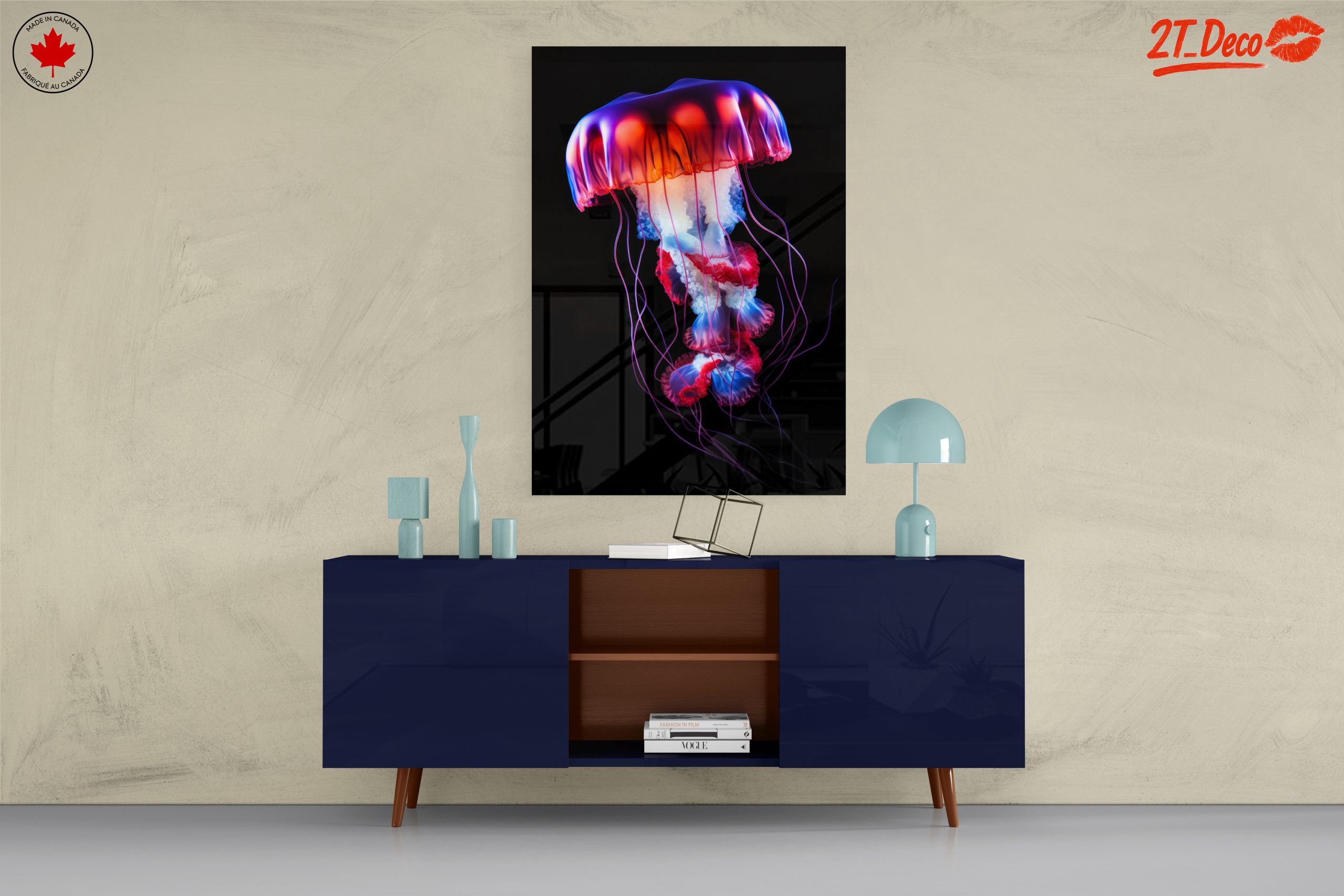 Vibrant Colorful Jellyfish Art - Image 8