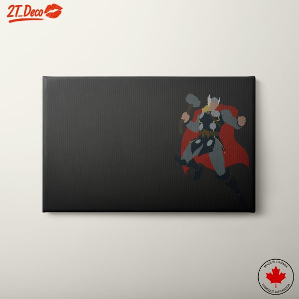 Dynamic Illustration of Thor from Marvel Comics