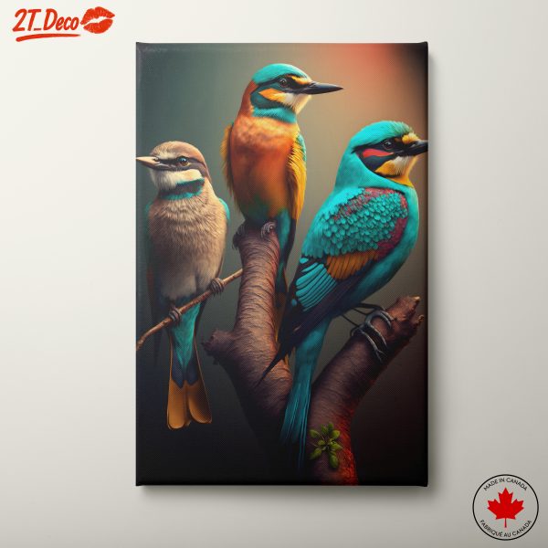 Vibrant Birds on Canvas