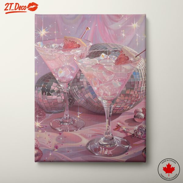 Sparkling Cocktails with Disco Balls