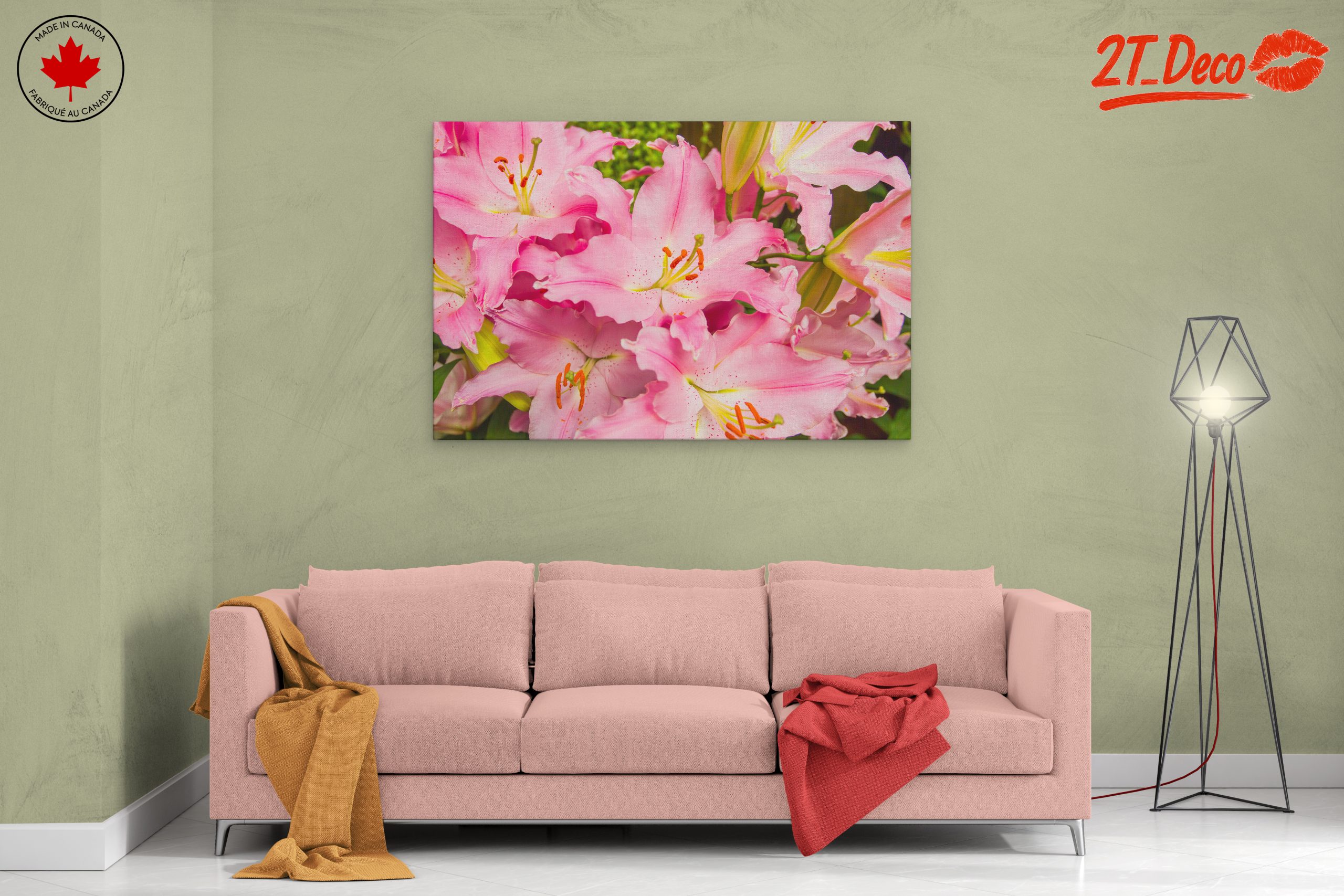 Vibrant Pink Flower Art 2 - Image 2