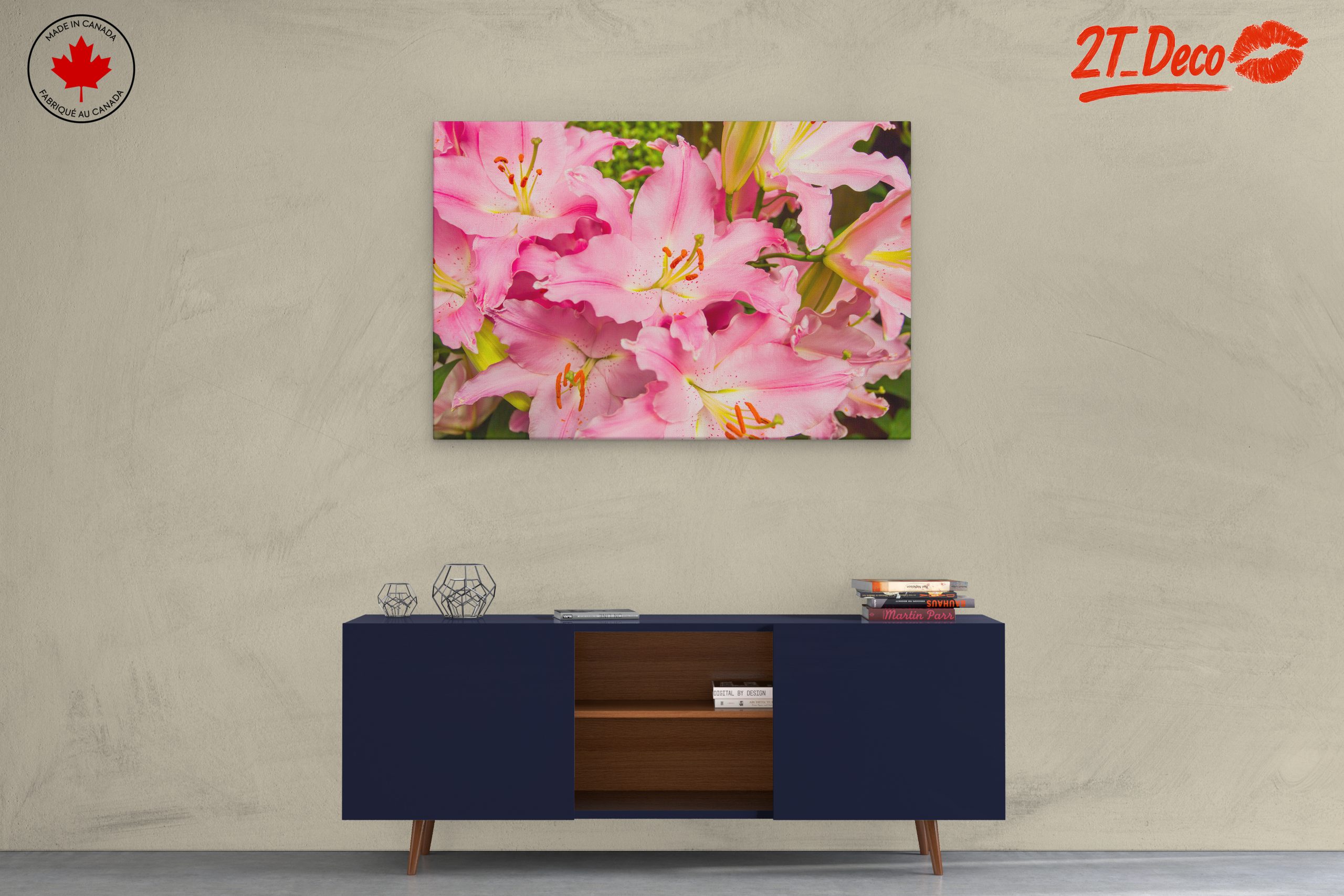 Vibrant Pink Flower Art 2 - Image 3