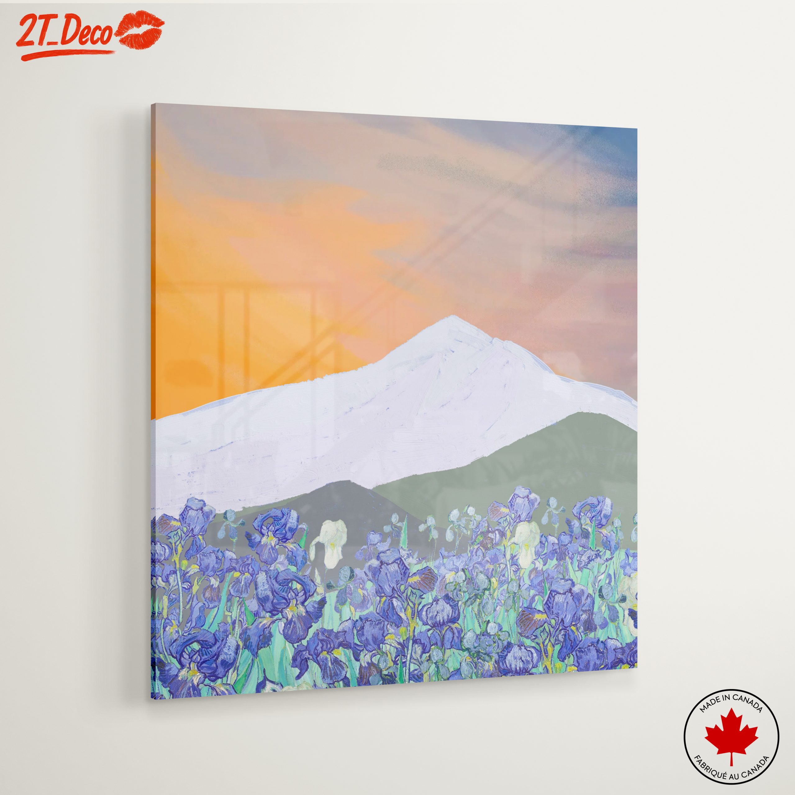 Stylized Abstract Landscape with Irises - Image 6