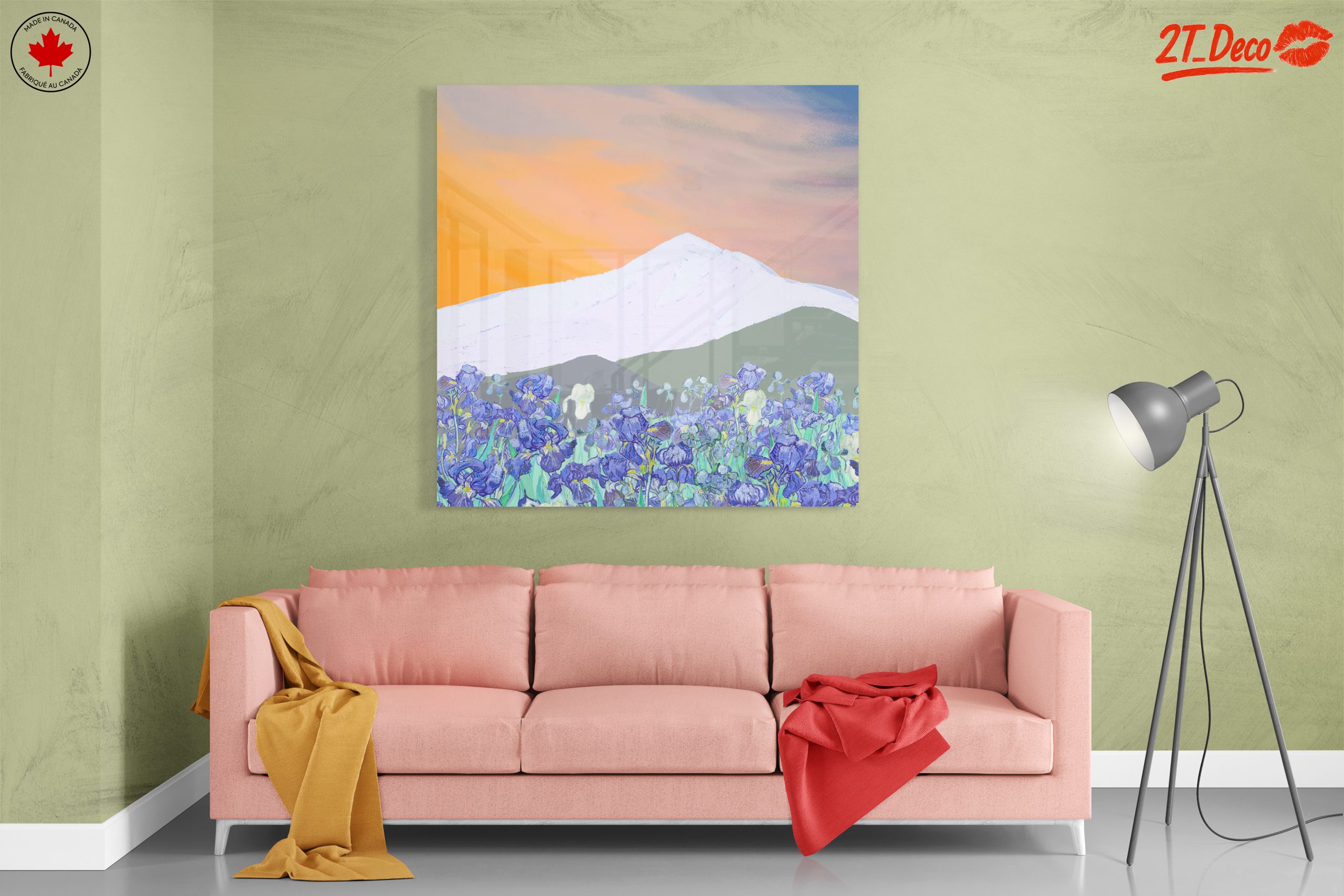 Stylized Abstract Landscape with Irises - Image 7
