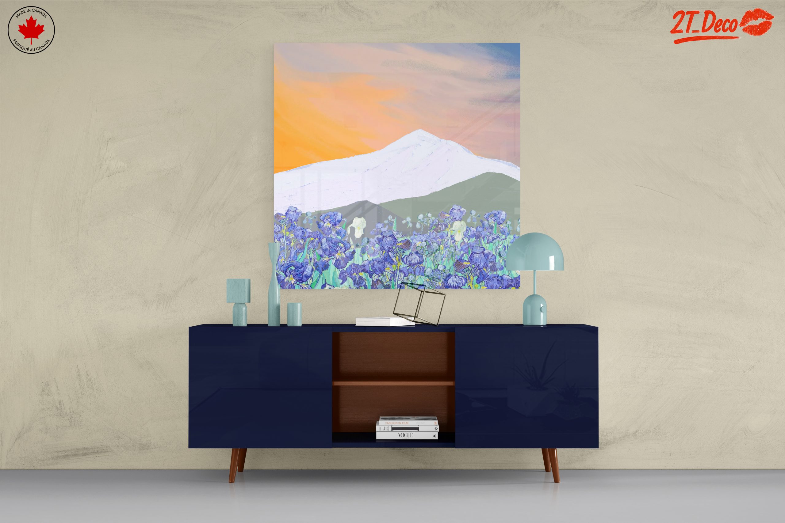 Stylized Abstract Landscape with Irises - Image 8