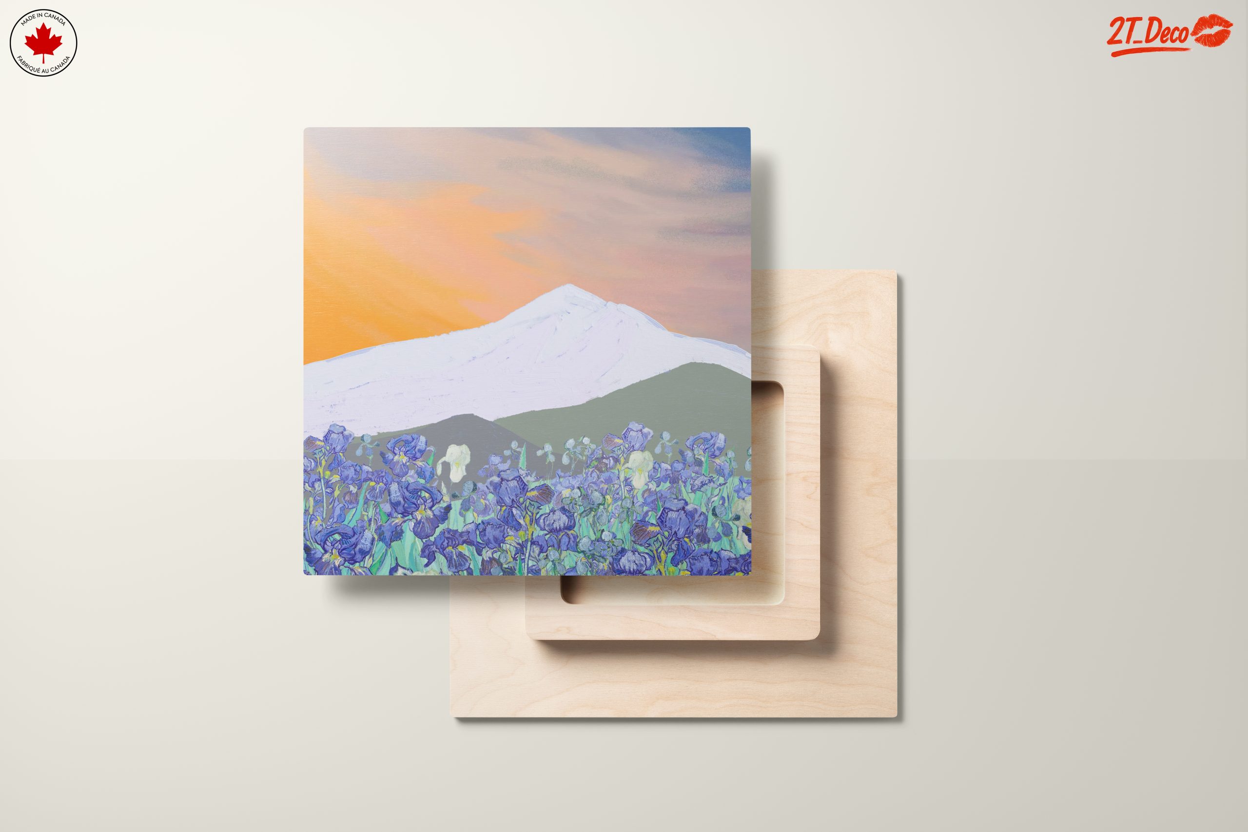 Stylized Abstract Landscape with Irises - Image 11