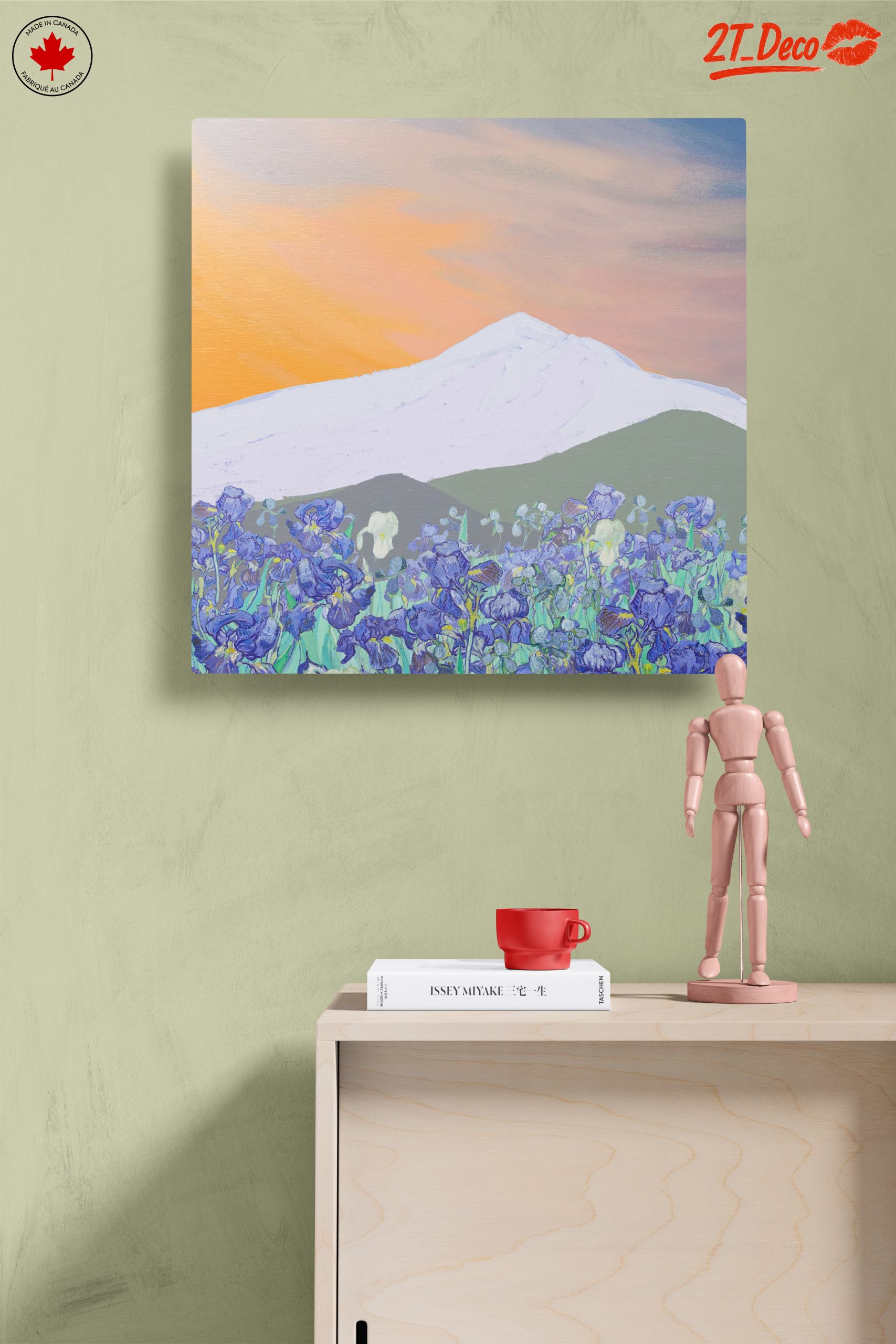 Stylized Abstract Landscape with Irises - Image 14