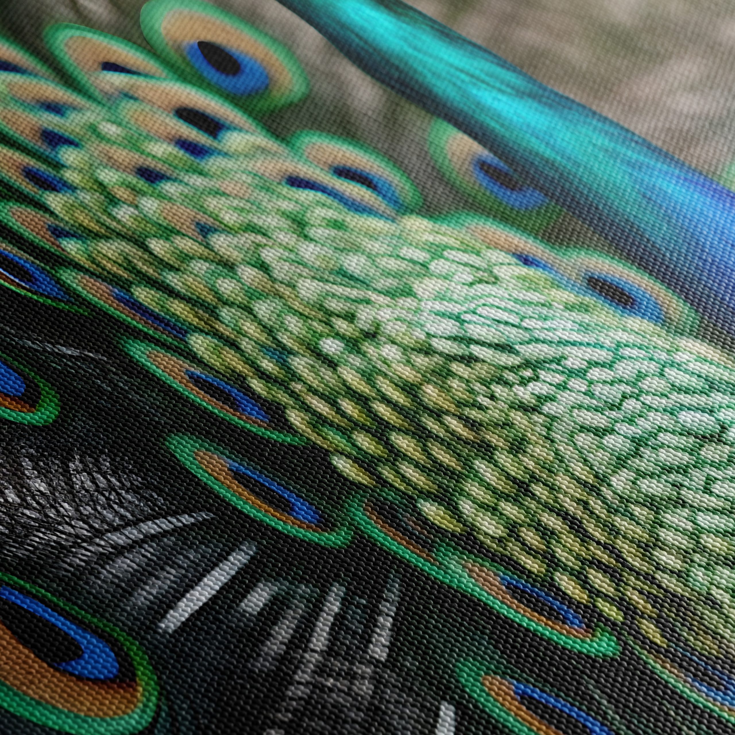 Vibrant Peacock Wall Art - Image 5