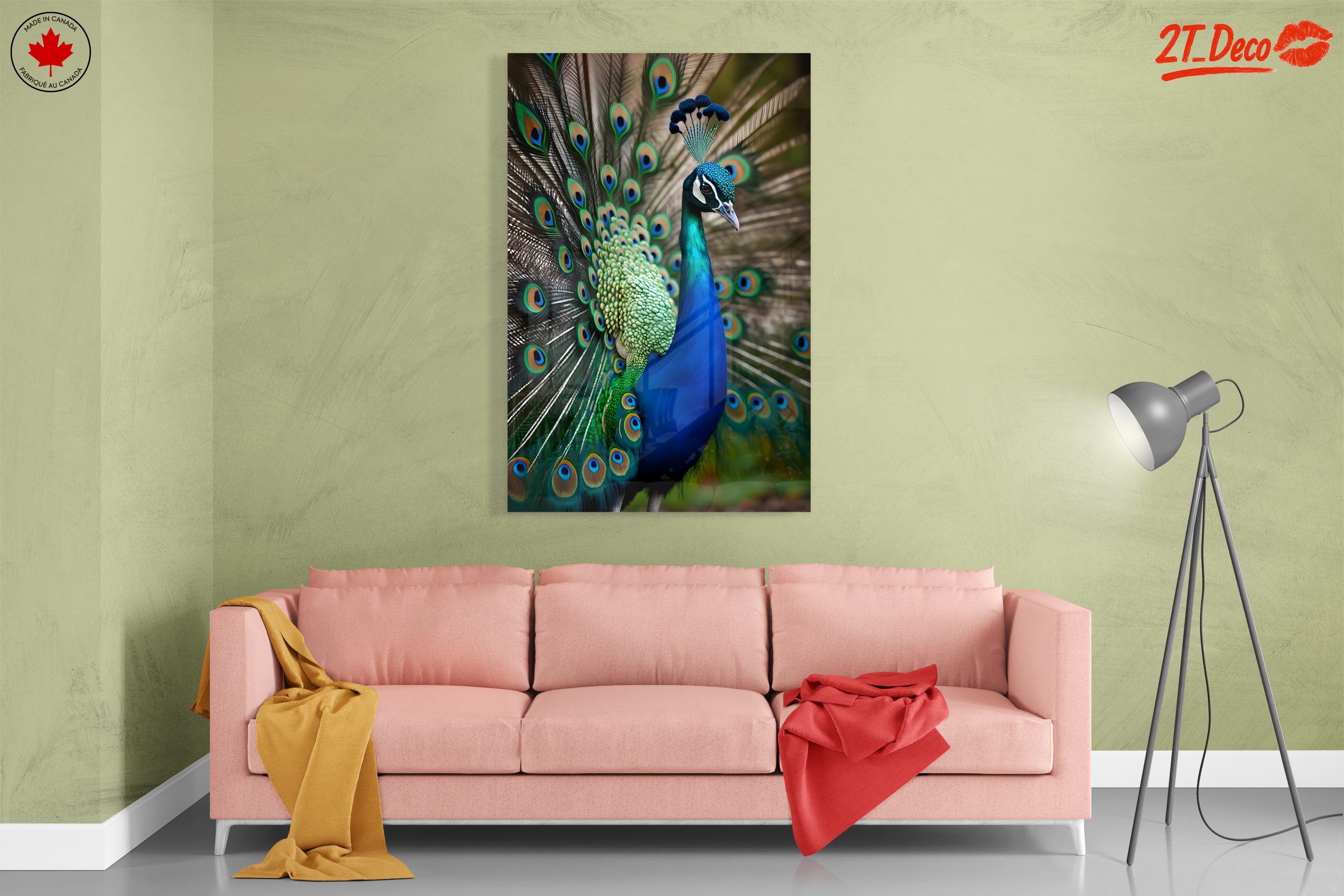 Vibrant Peacock Wall Art - Image 7