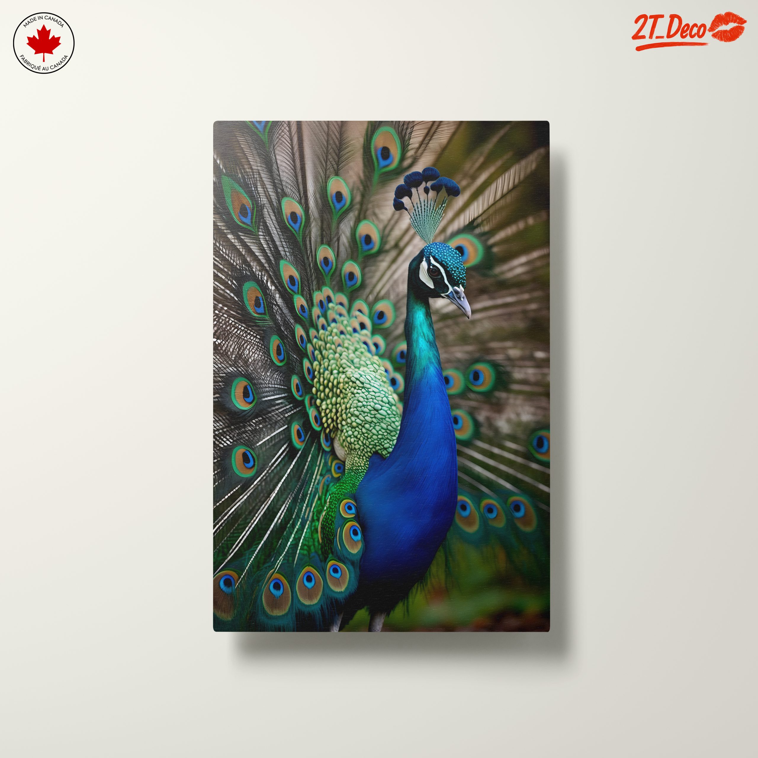 Vibrant Peacock Wall Art - Image 10