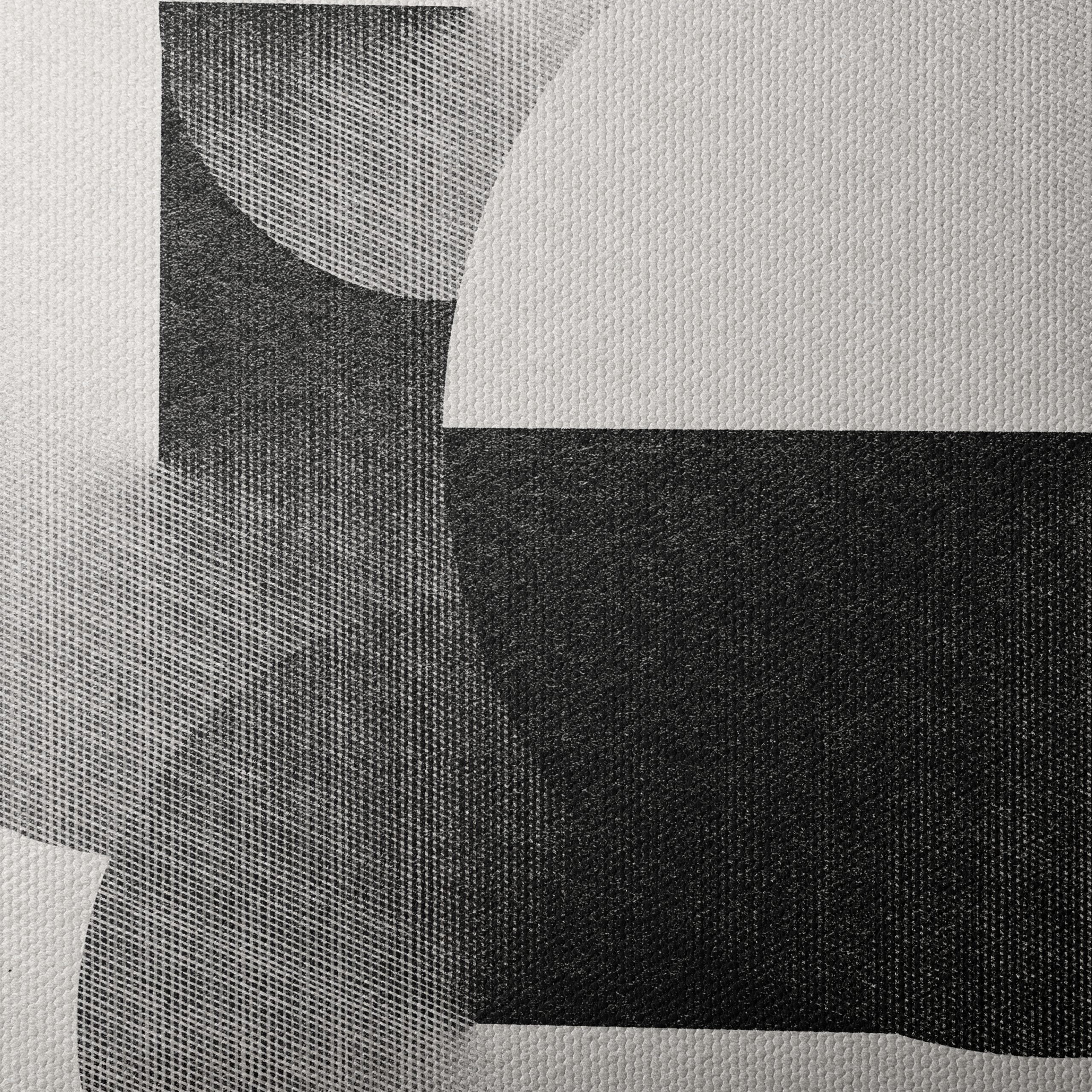 Geometric Abstract Art in Monochrome Tones - Image 4