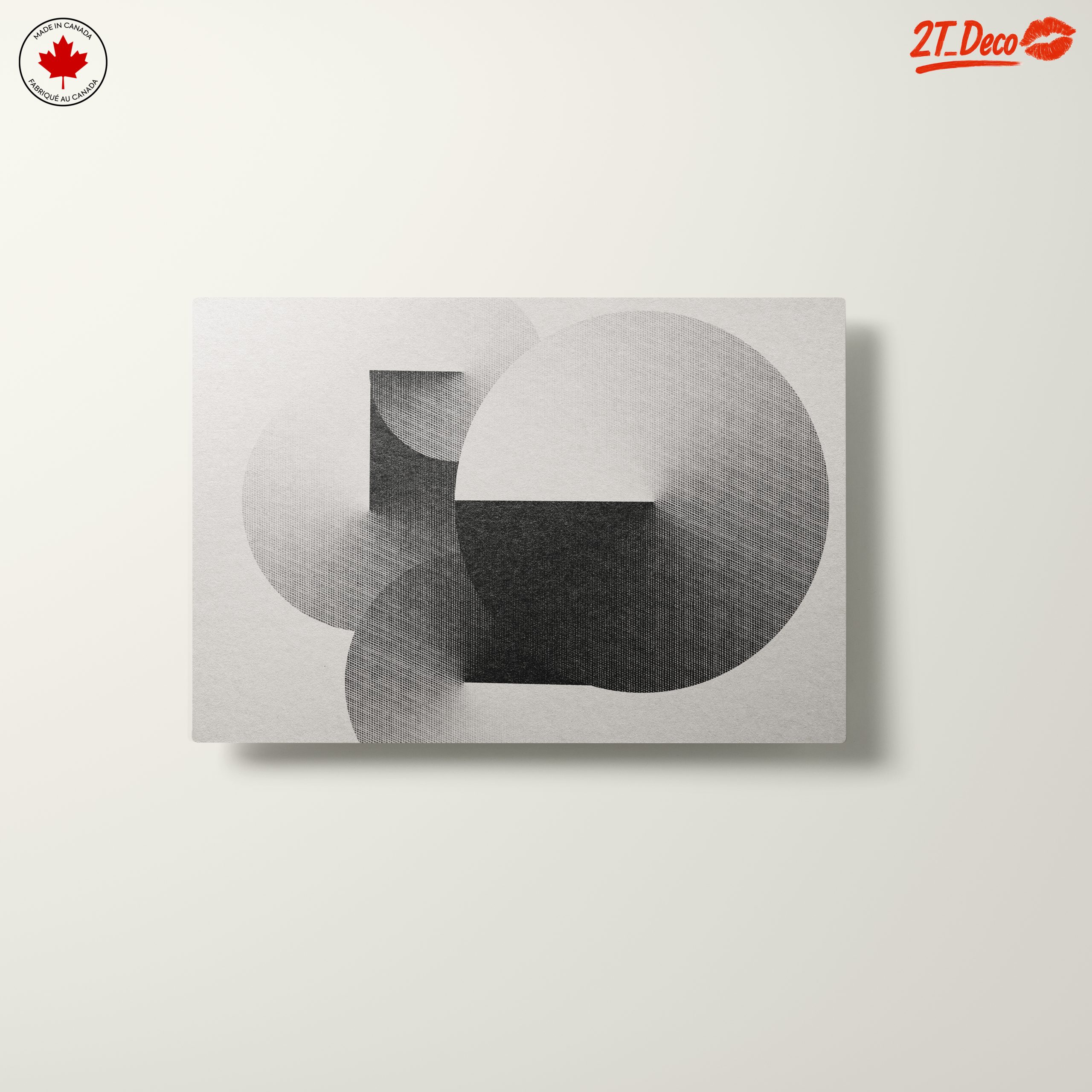 Geometric Abstract Art in Monochrome Tones - Image 10