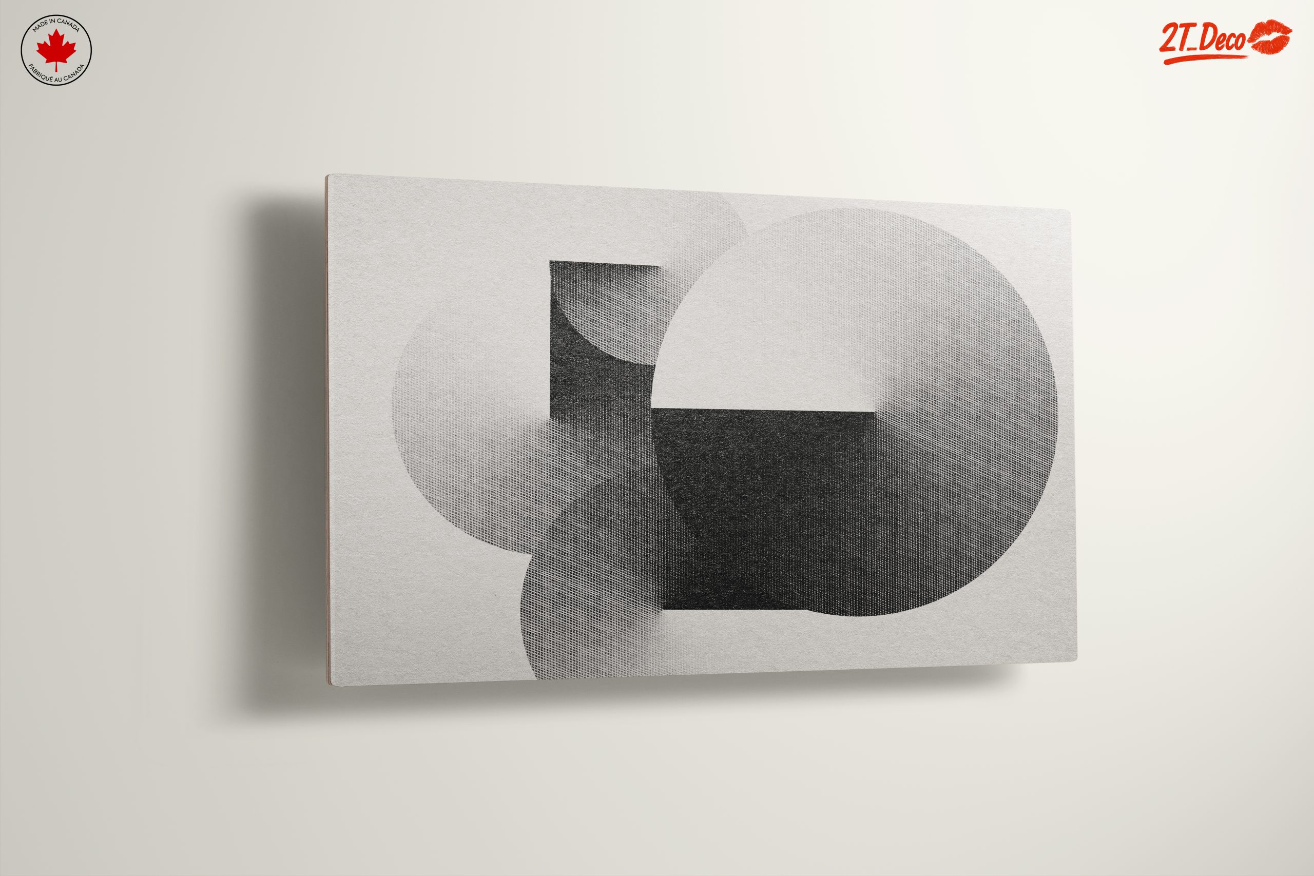 Geometric Abstract Art in Monochrome Tones - Image 13