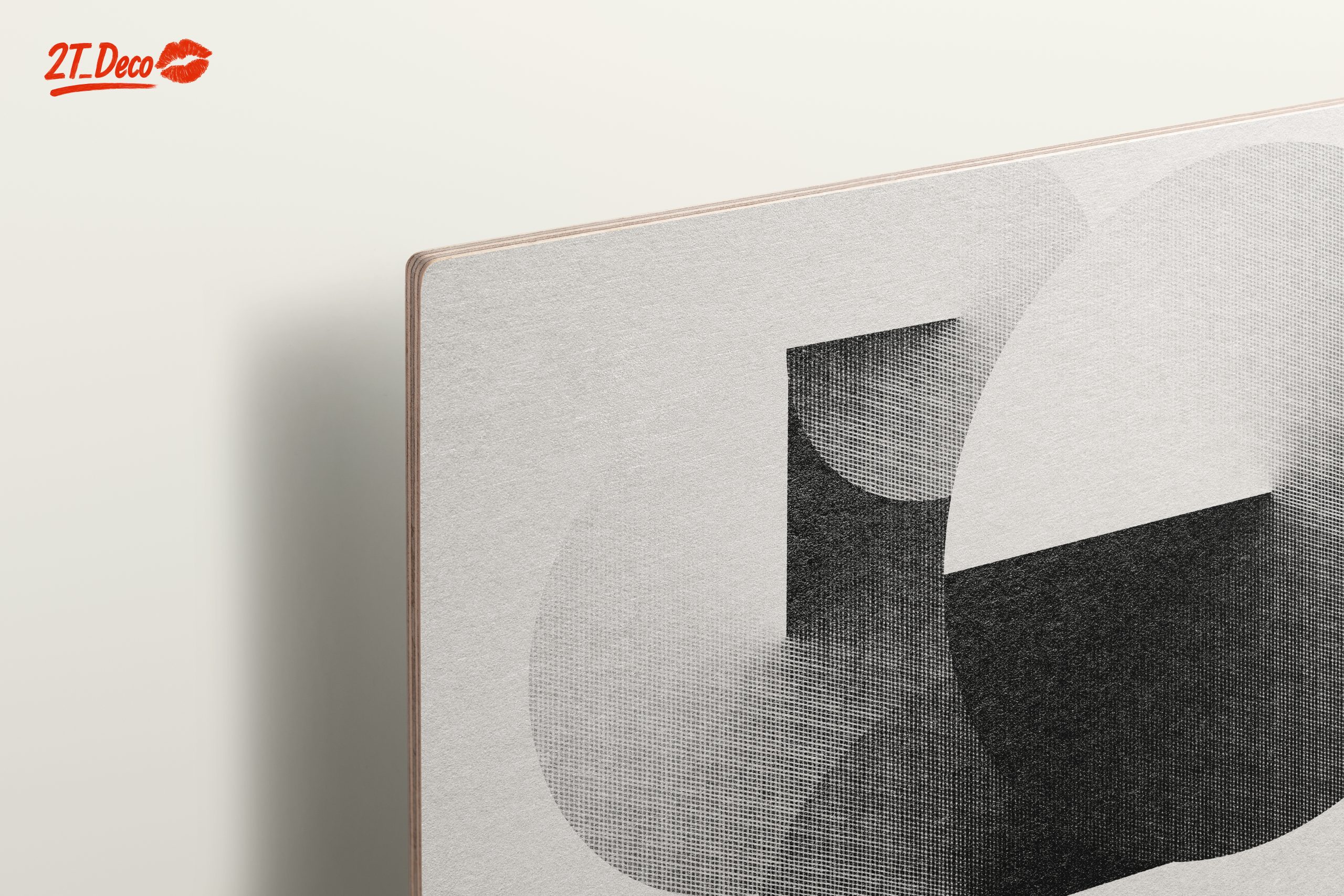 Geometric Abstract Art in Monochrome Tones - Image 15