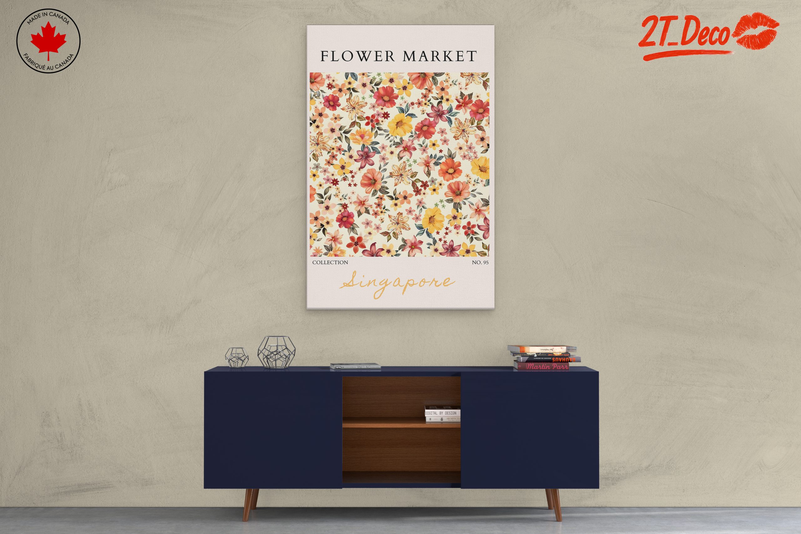 Flower Market Art Inspired by Singapore - Image 3
