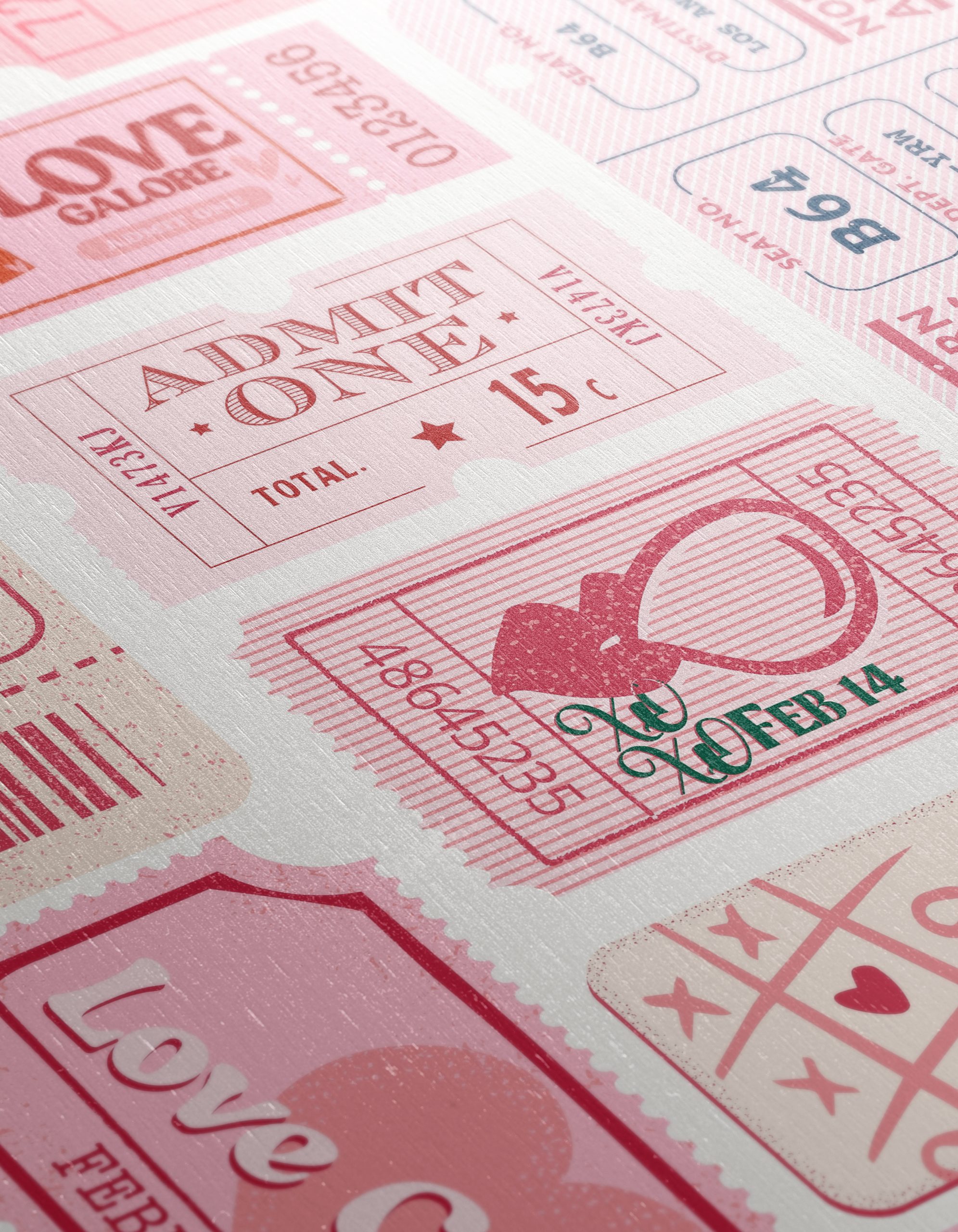 Colorful Ticket Collage Art - Image 12