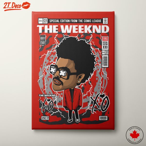 Stylized Art of The Weeknd Character