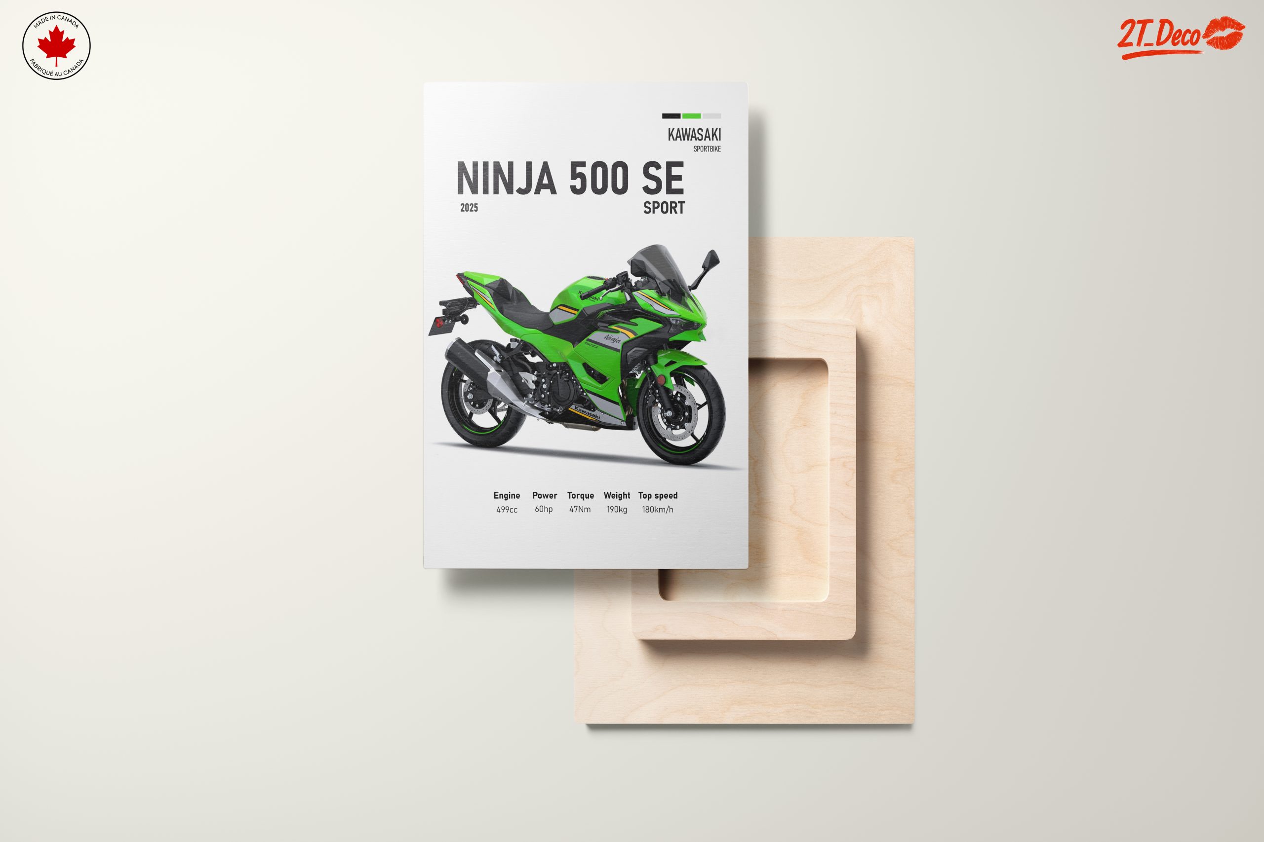 Kawasaki Ninja 500 SE Sport Motorcycle Art - Image 11