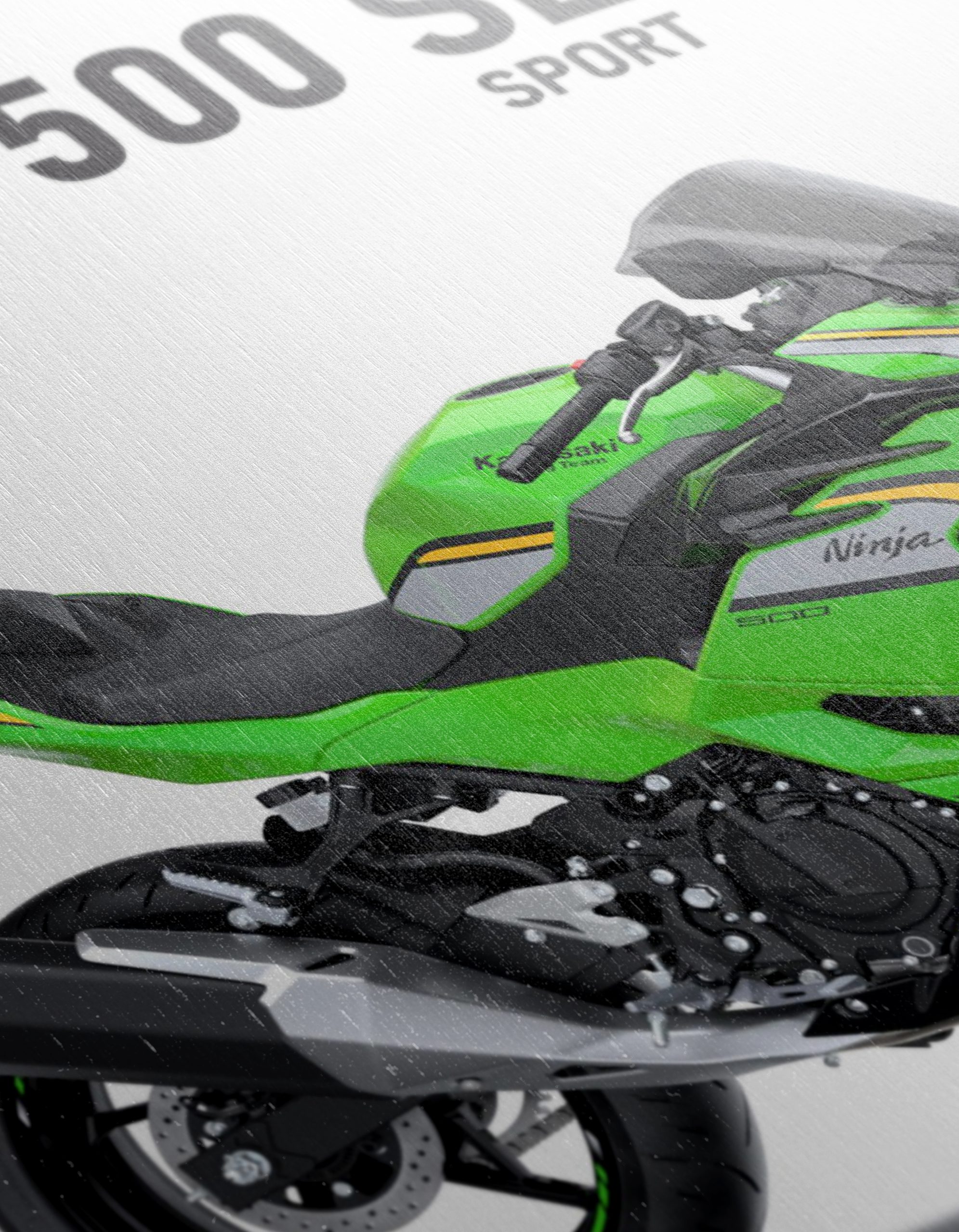 Kawasaki Ninja 500 SE Sport Motorcycle Art - Image 12