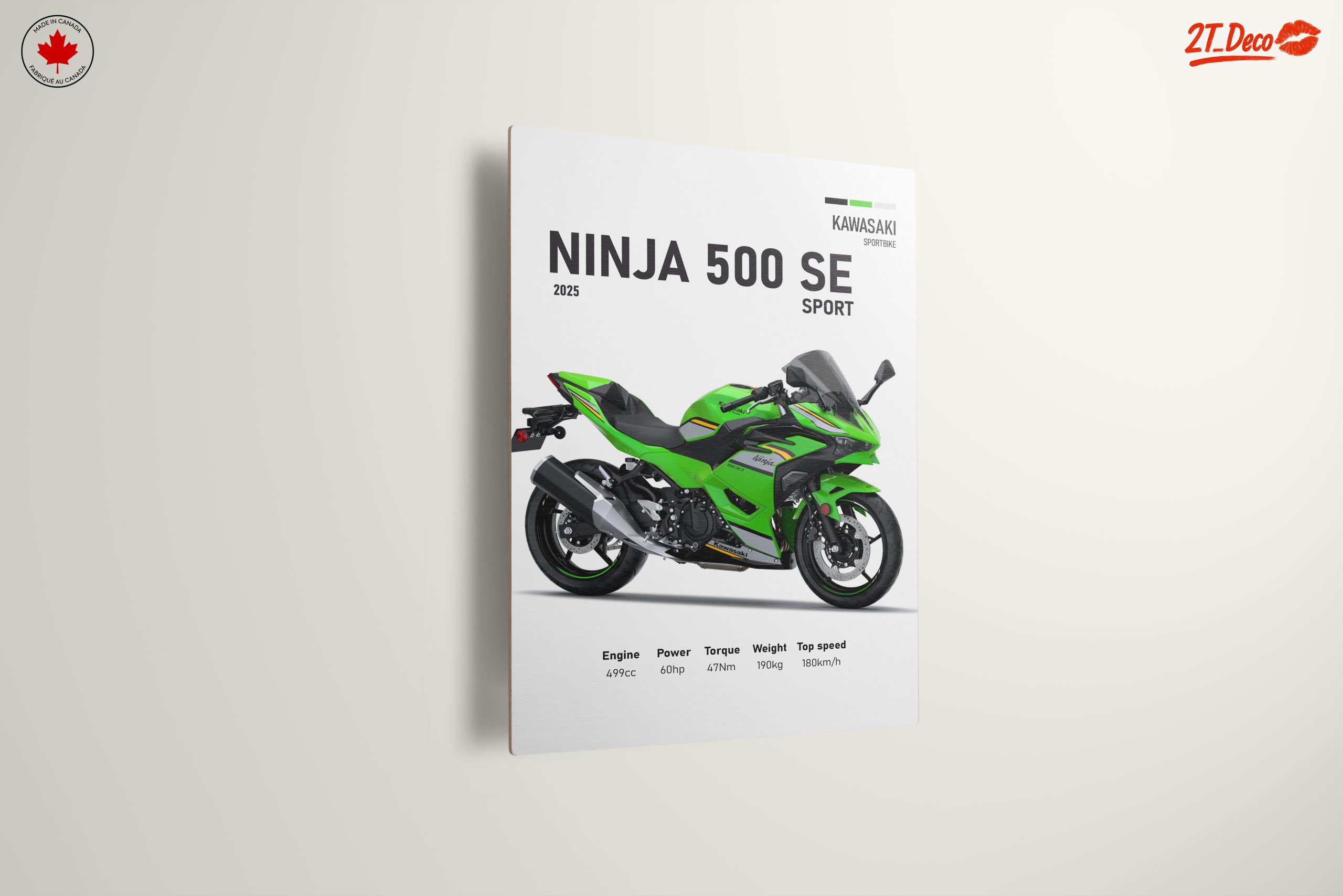 Kawasaki Ninja 500 SE Sport Motorcycle Art - Image 13