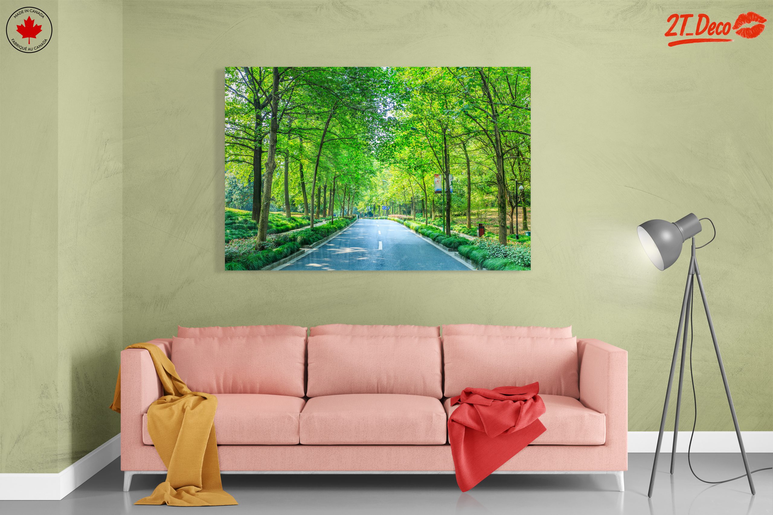 Serene Tree-Lined Path in Nature - Image 7