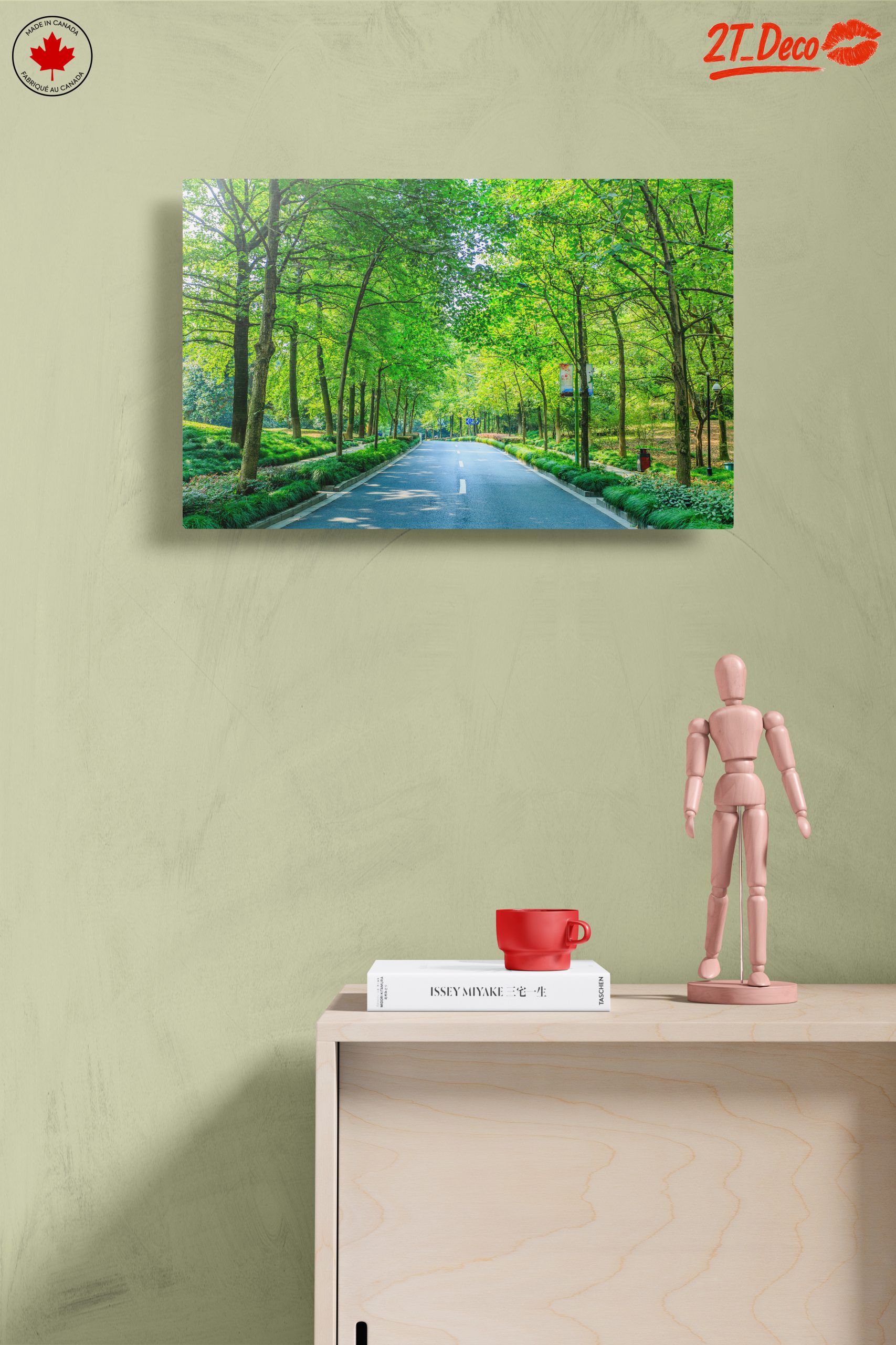 Serene Tree-Lined Path in Nature - Image 14