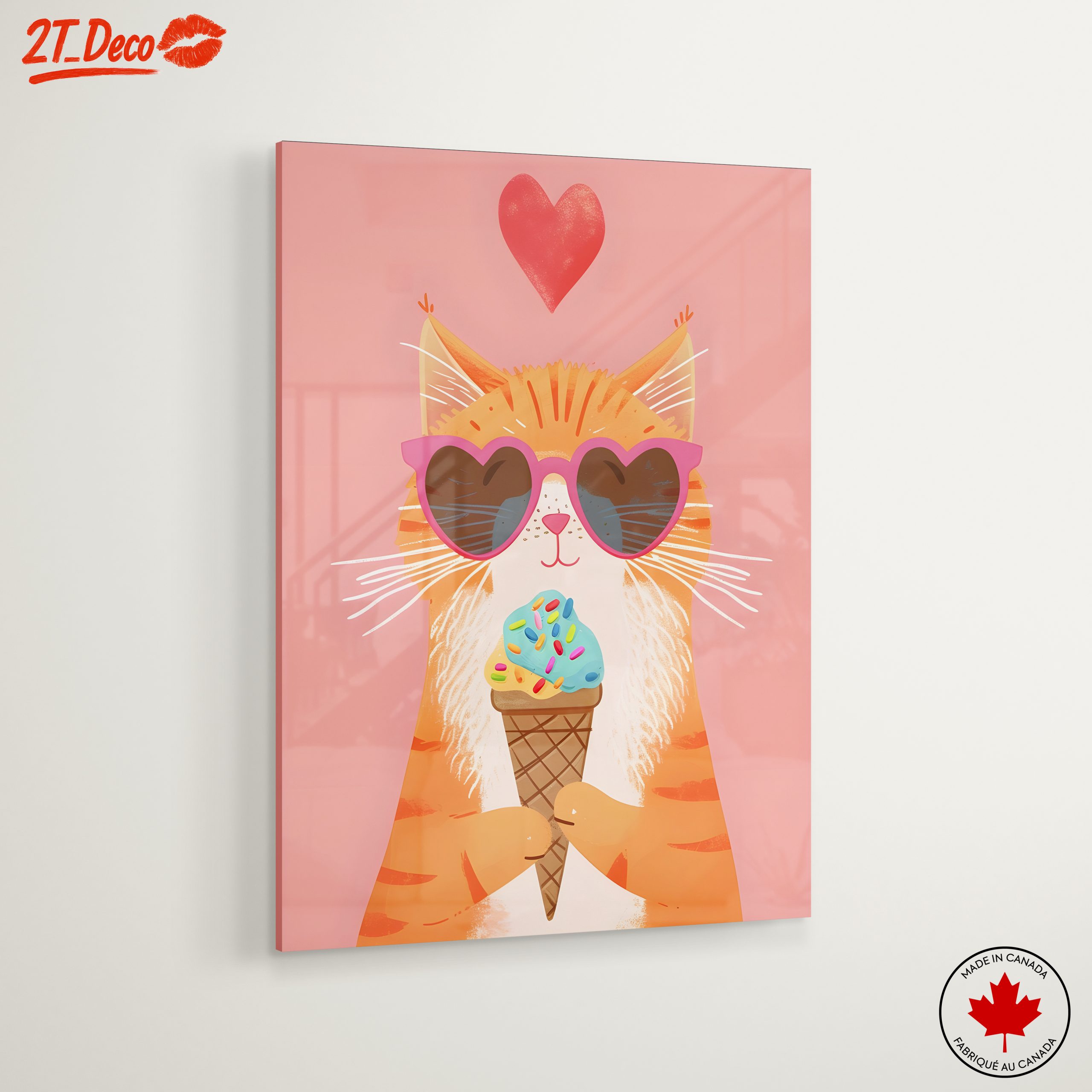 Adorable Cat Enjoying Ice Cream - Image 6