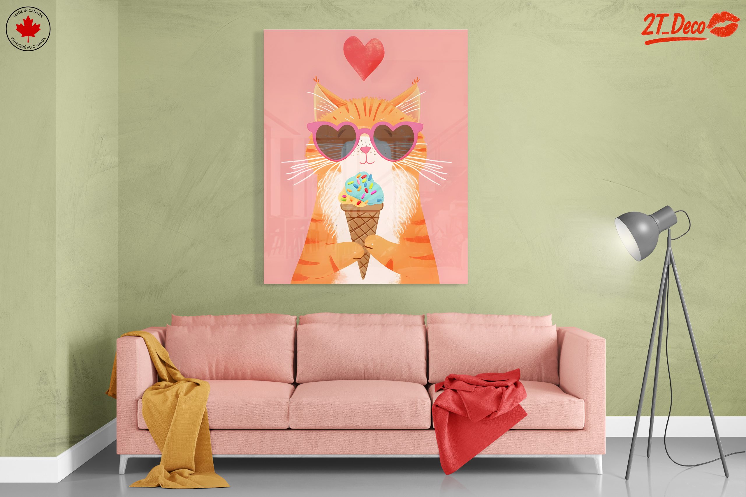 Adorable Cat Enjoying Ice Cream - Image 7