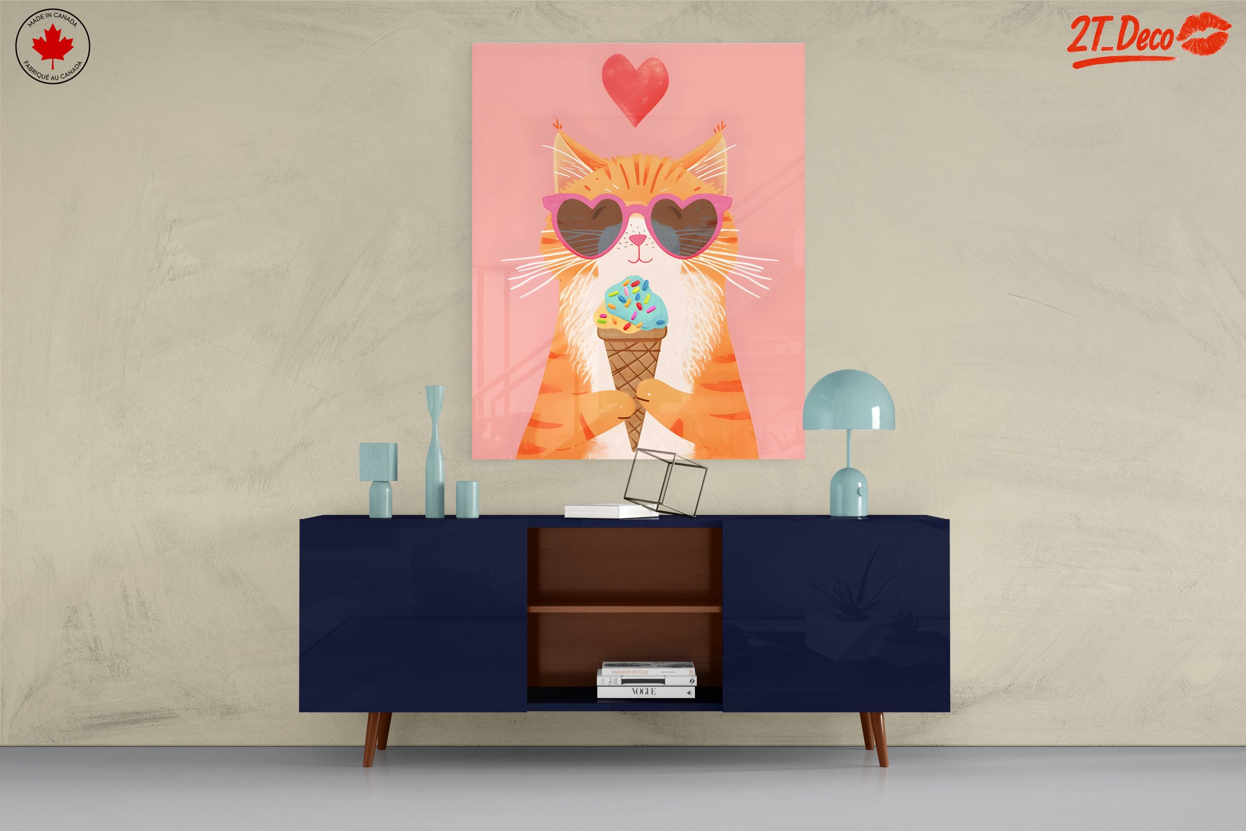 Adorable Cat Enjoying Ice Cream - Image 8