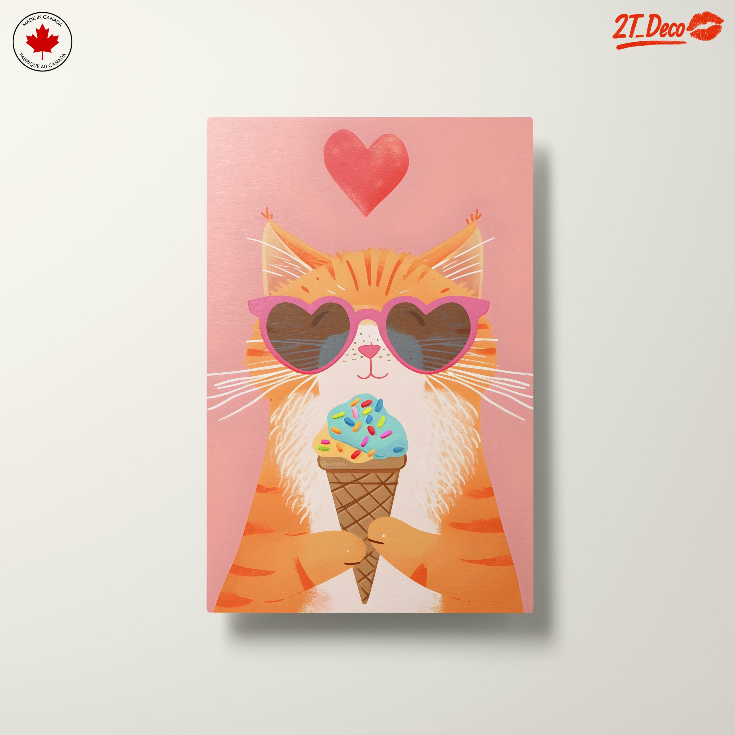 Adorable Cat Enjoying Ice Cream - Image 10