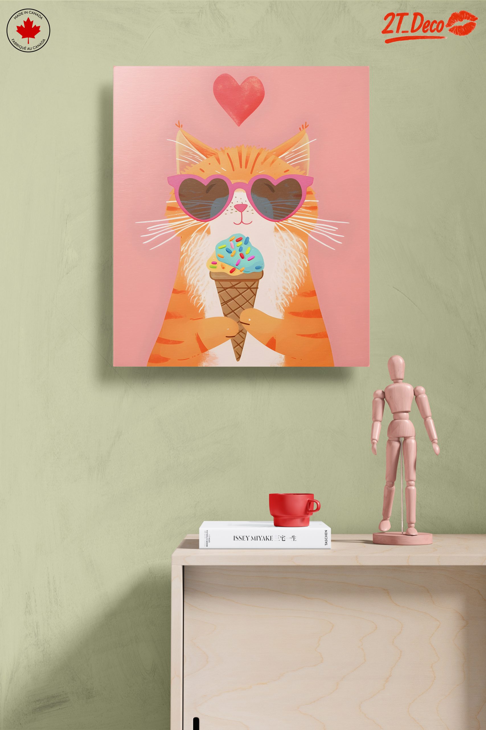 Adorable Cat Enjoying Ice Cream - Image 14
