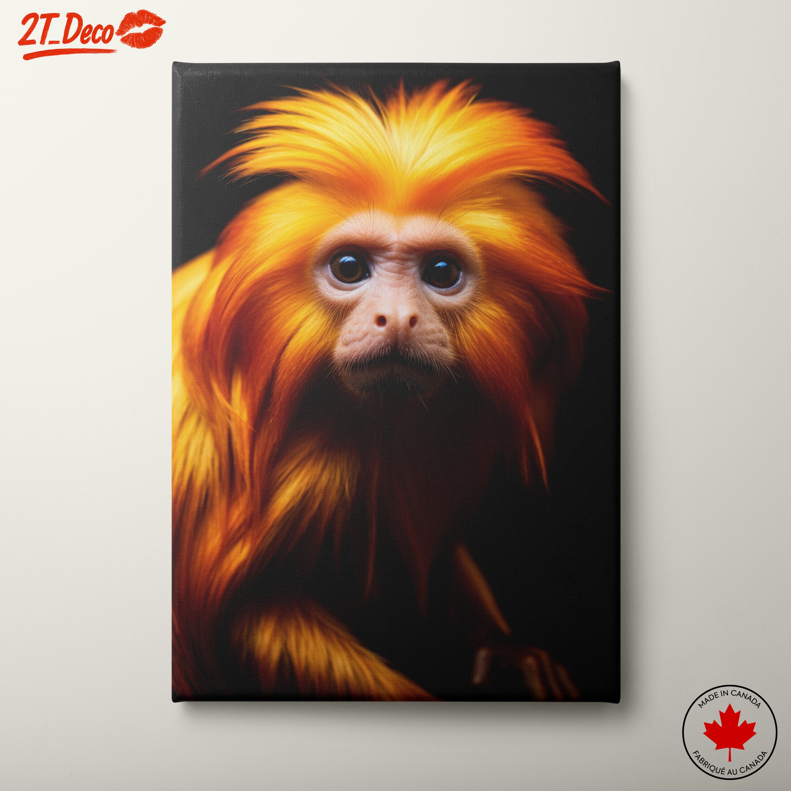 Vibrant Golden Monkey Wall Art