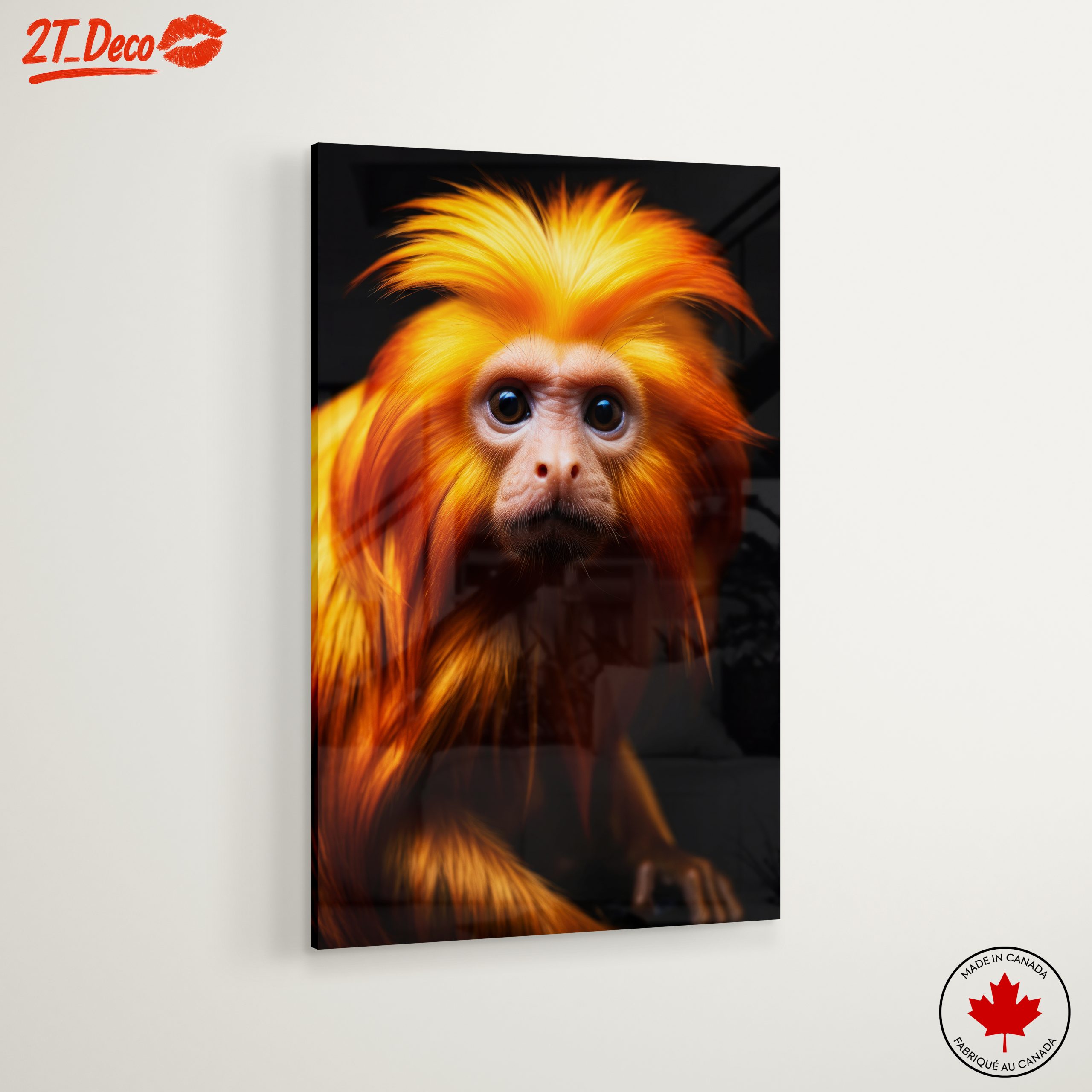 Vibrant Golden Monkey Wall Art - Image 6