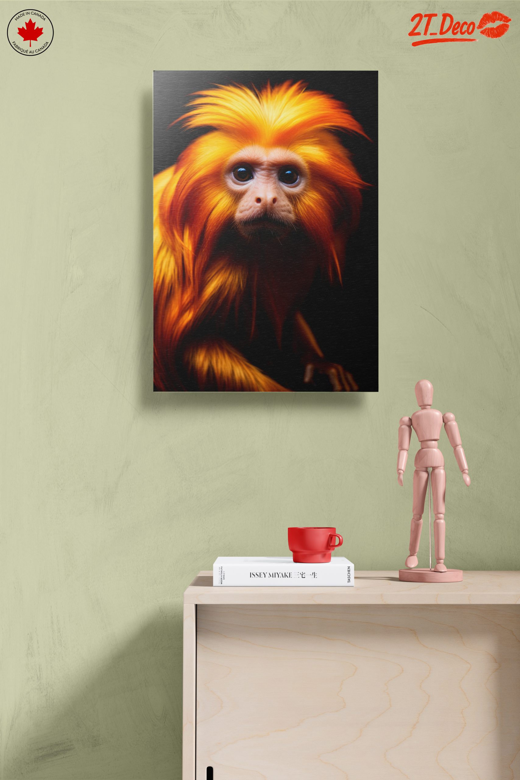 Vibrant Golden Monkey Wall Art - Image 14
