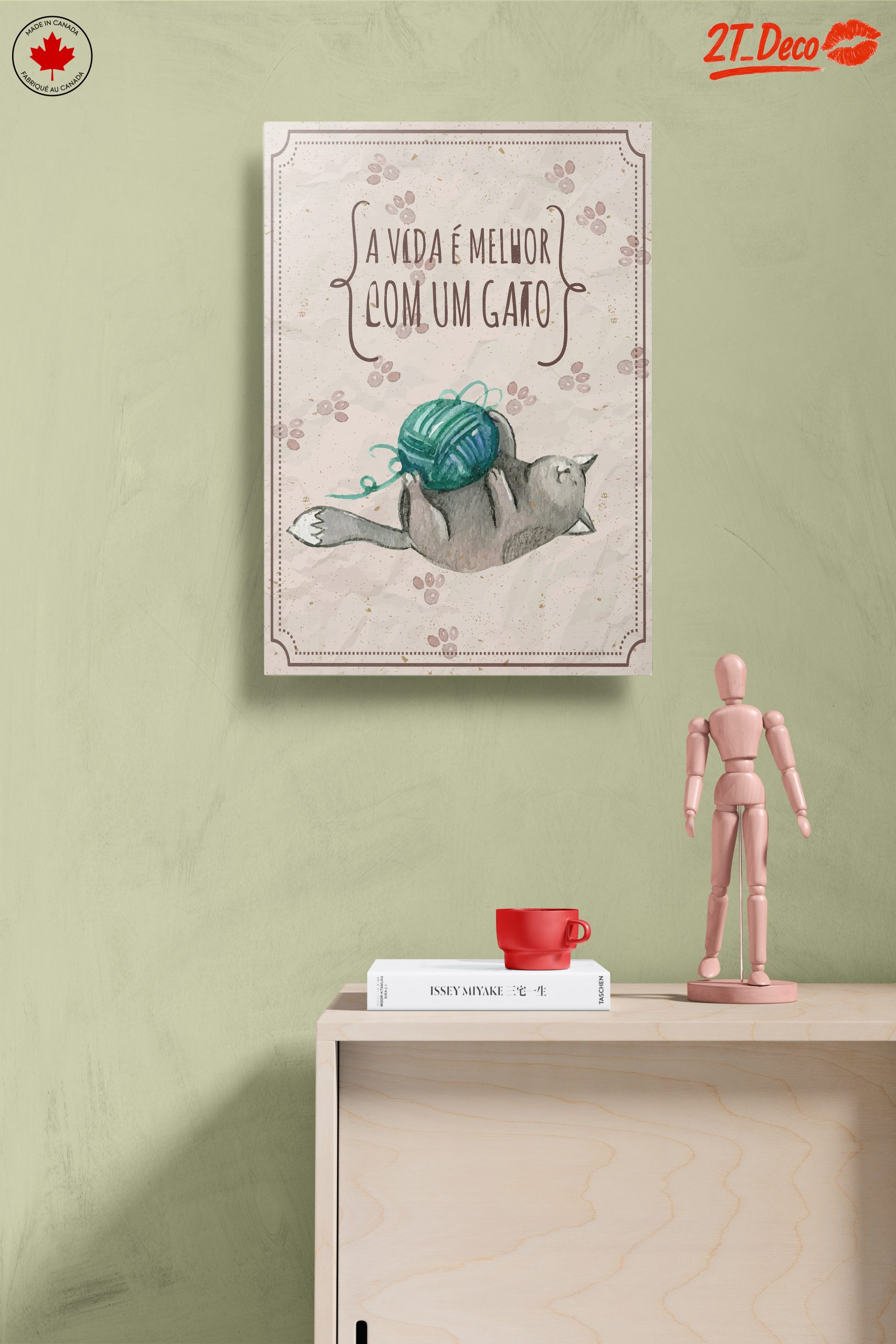 Whimsical Cat Art with Yarn - Image 14