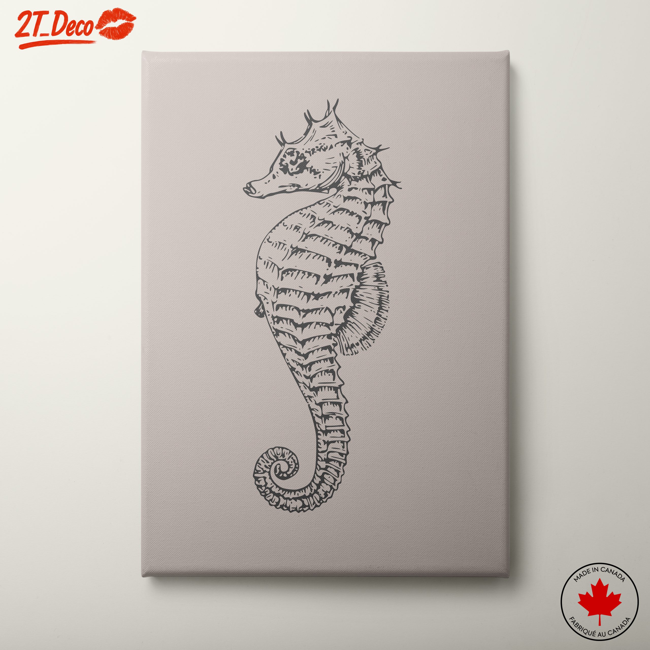 Illustrative Seahorse Artwork