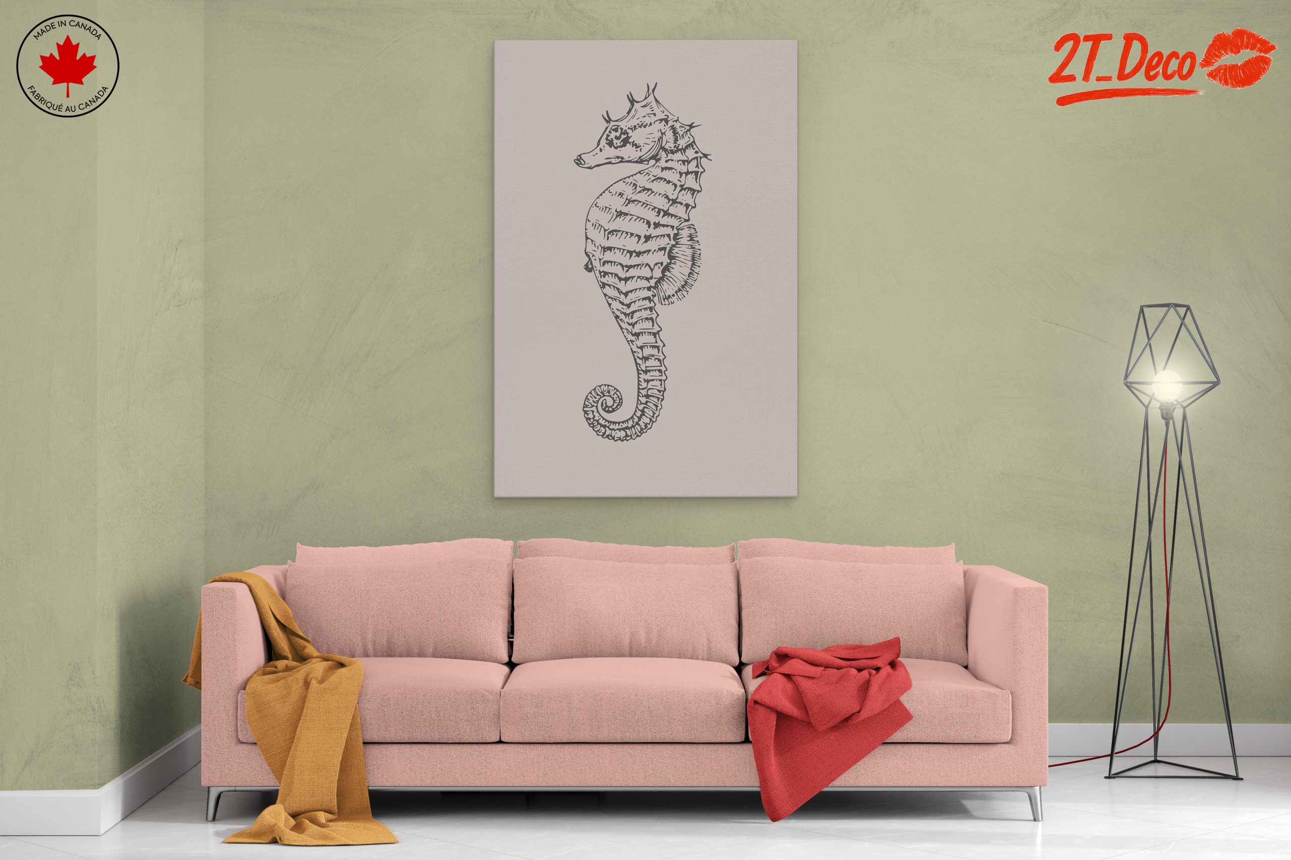 Illustrative Seahorse Artwork - Image 2