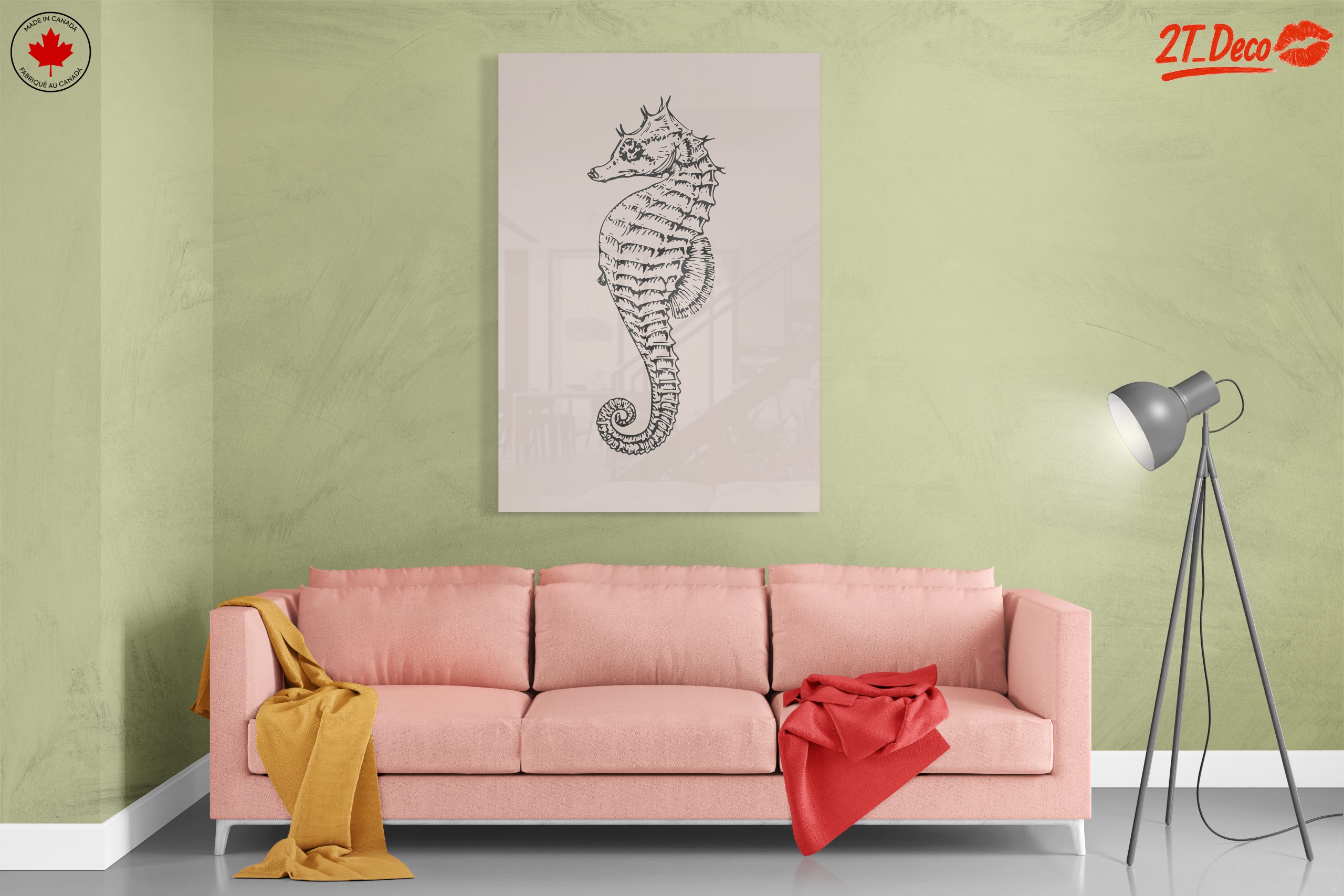 Illustrative Seahorse Artwork - Image 7