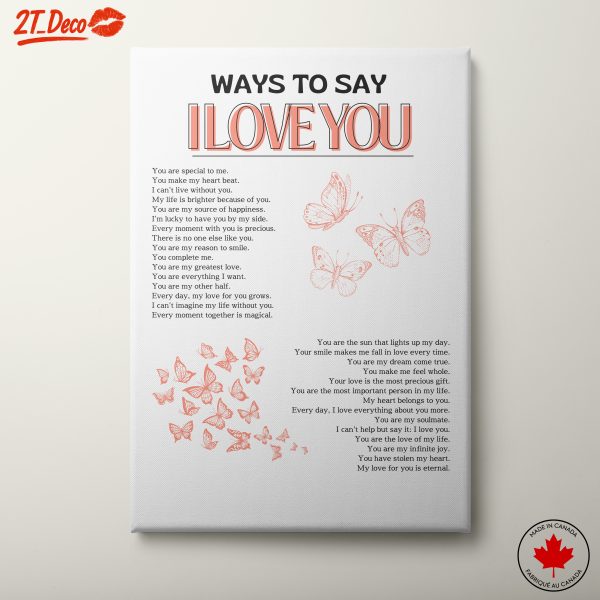 Ways to Say I Love You Art