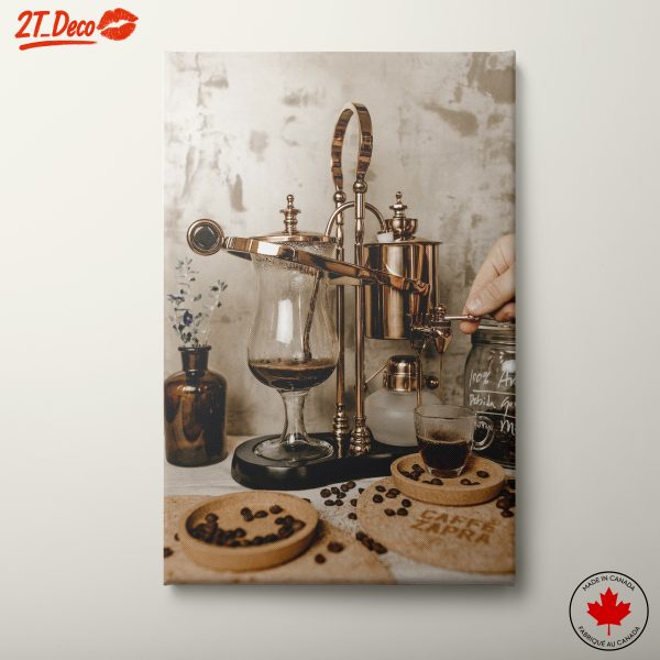 Elegant Coffee Brewing Equipment Display