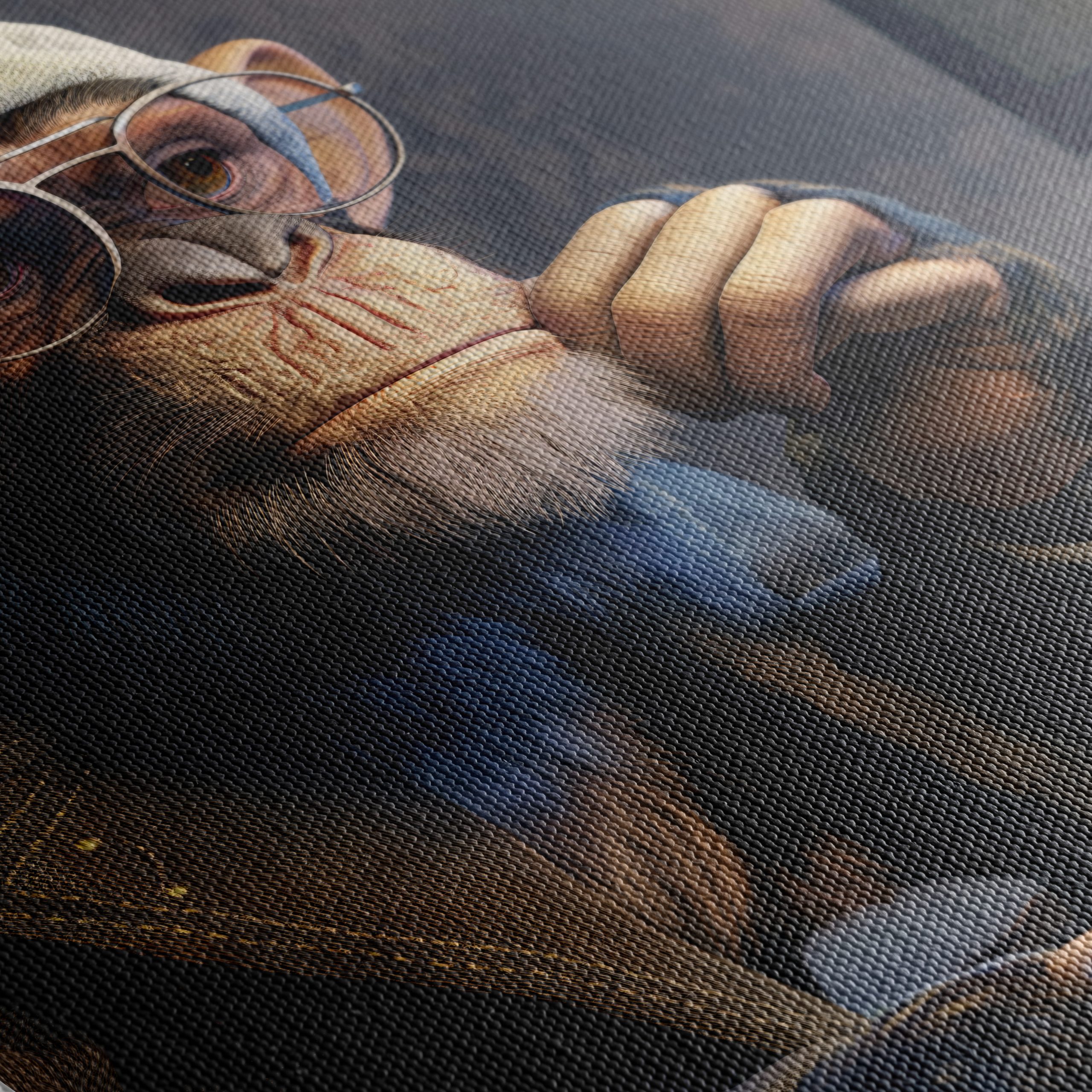 Stylized Monkey Character in Thoughtful Pose - Image 5