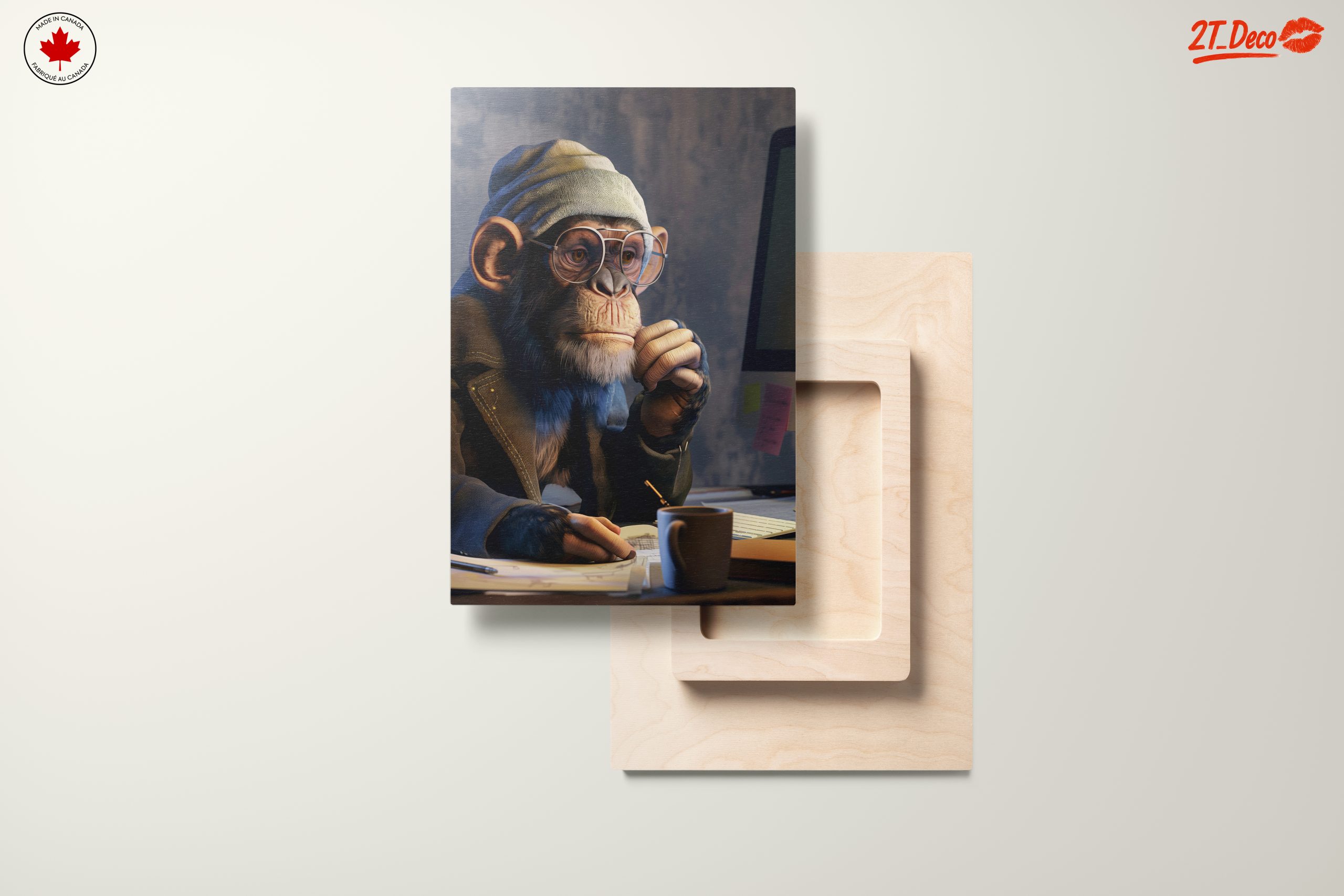 Stylized Monkey Character in Thoughtful Pose - Image 11