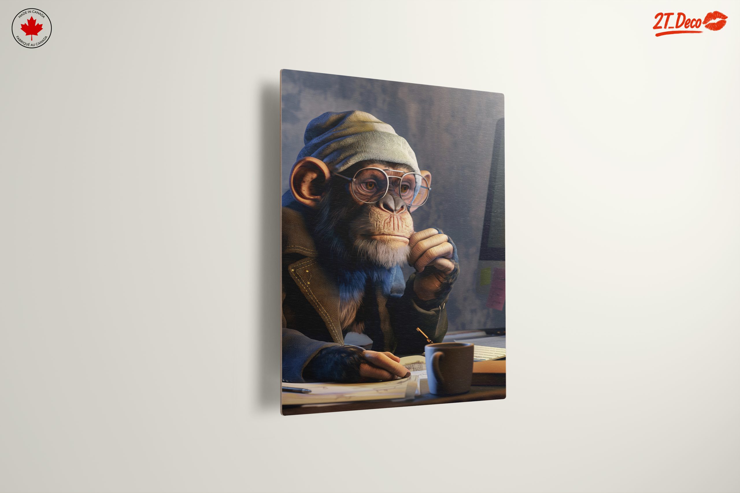 Stylized Monkey Character in Thoughtful Pose - Image 13