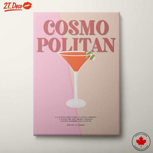 Stylish Cocktail Recipe Artwork